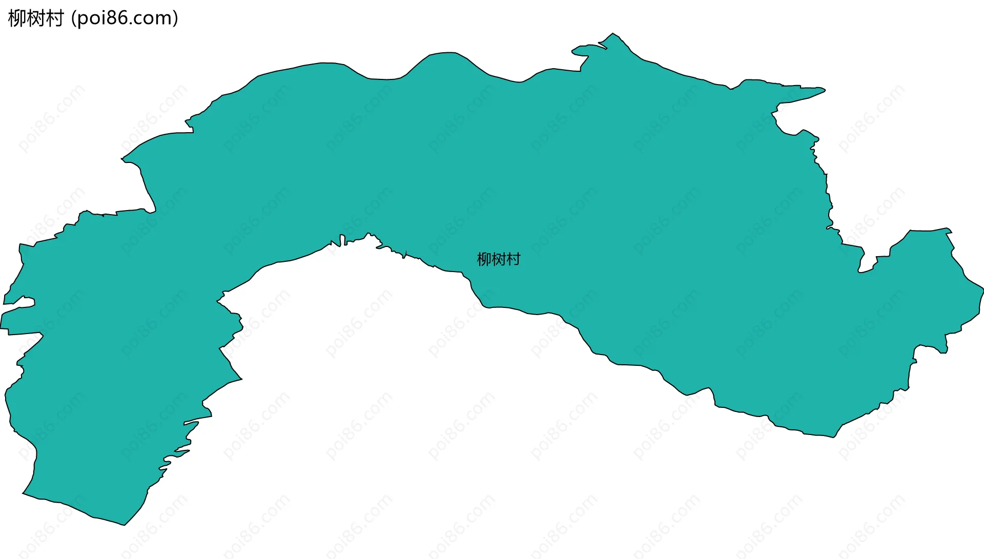 柳树村边界地图