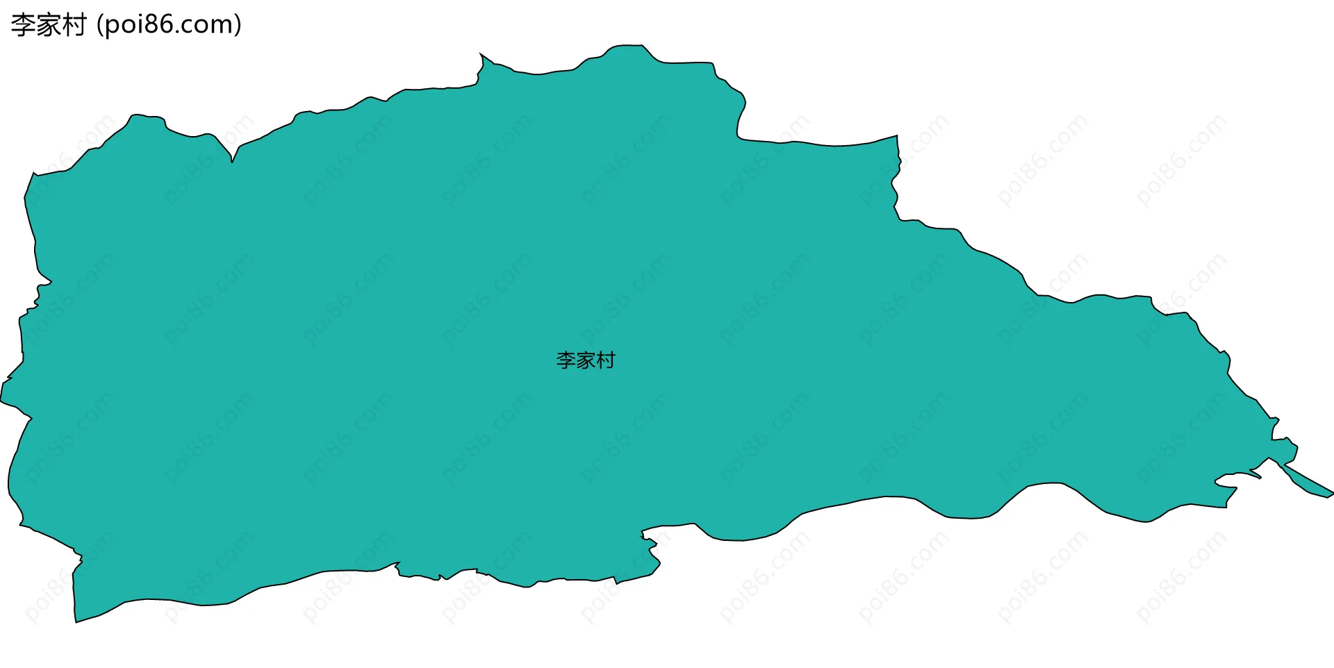 李家村边界地图