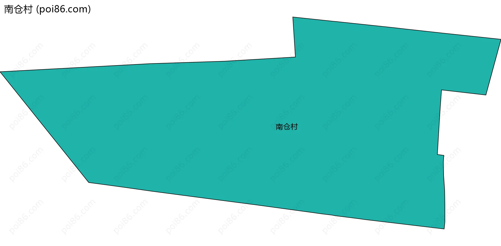 南仓村边界地图