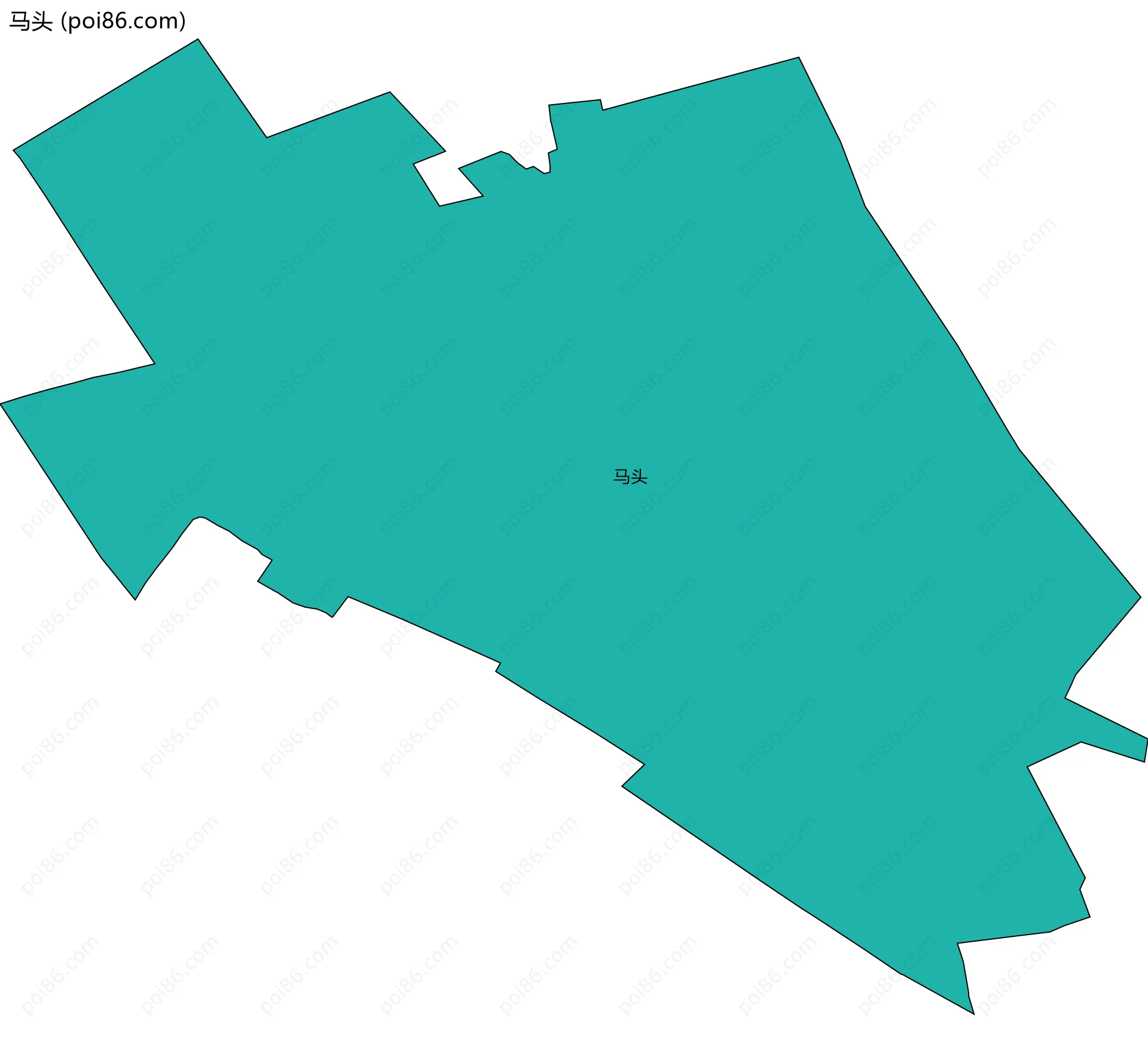 马头边界地图