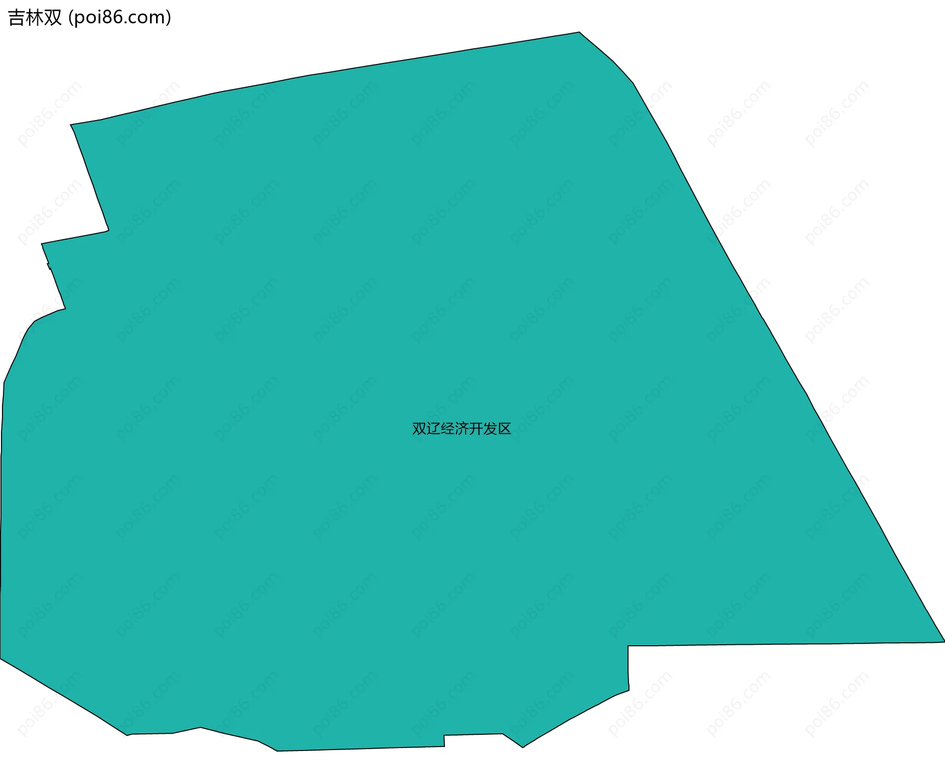吉林双边界地图(五级行政区划)