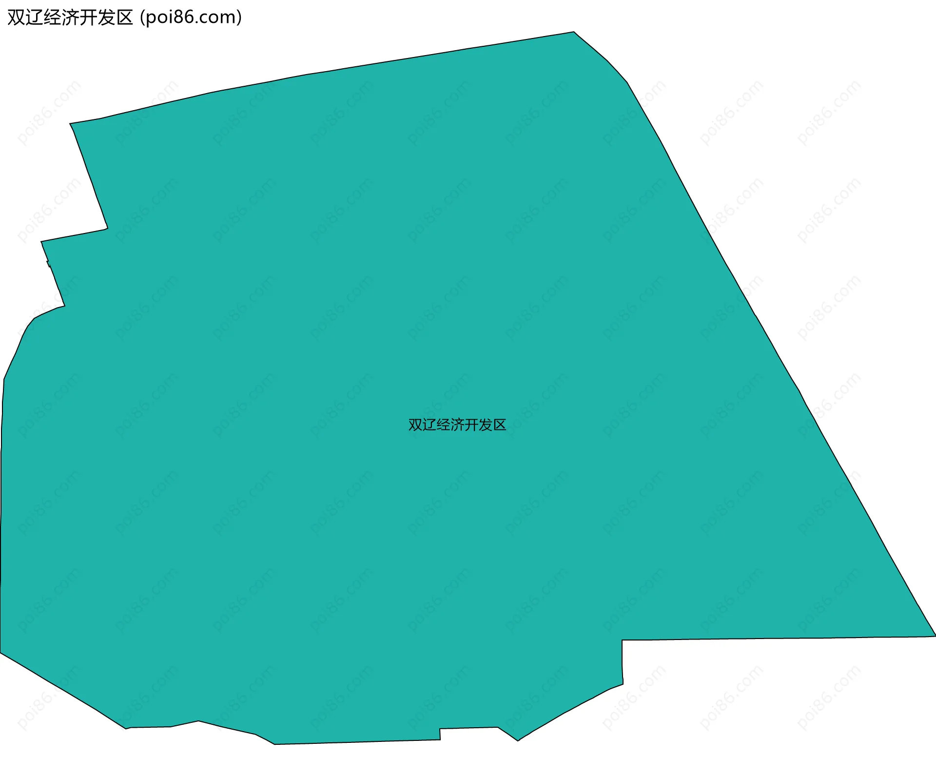 双辽经济开发区边界地图