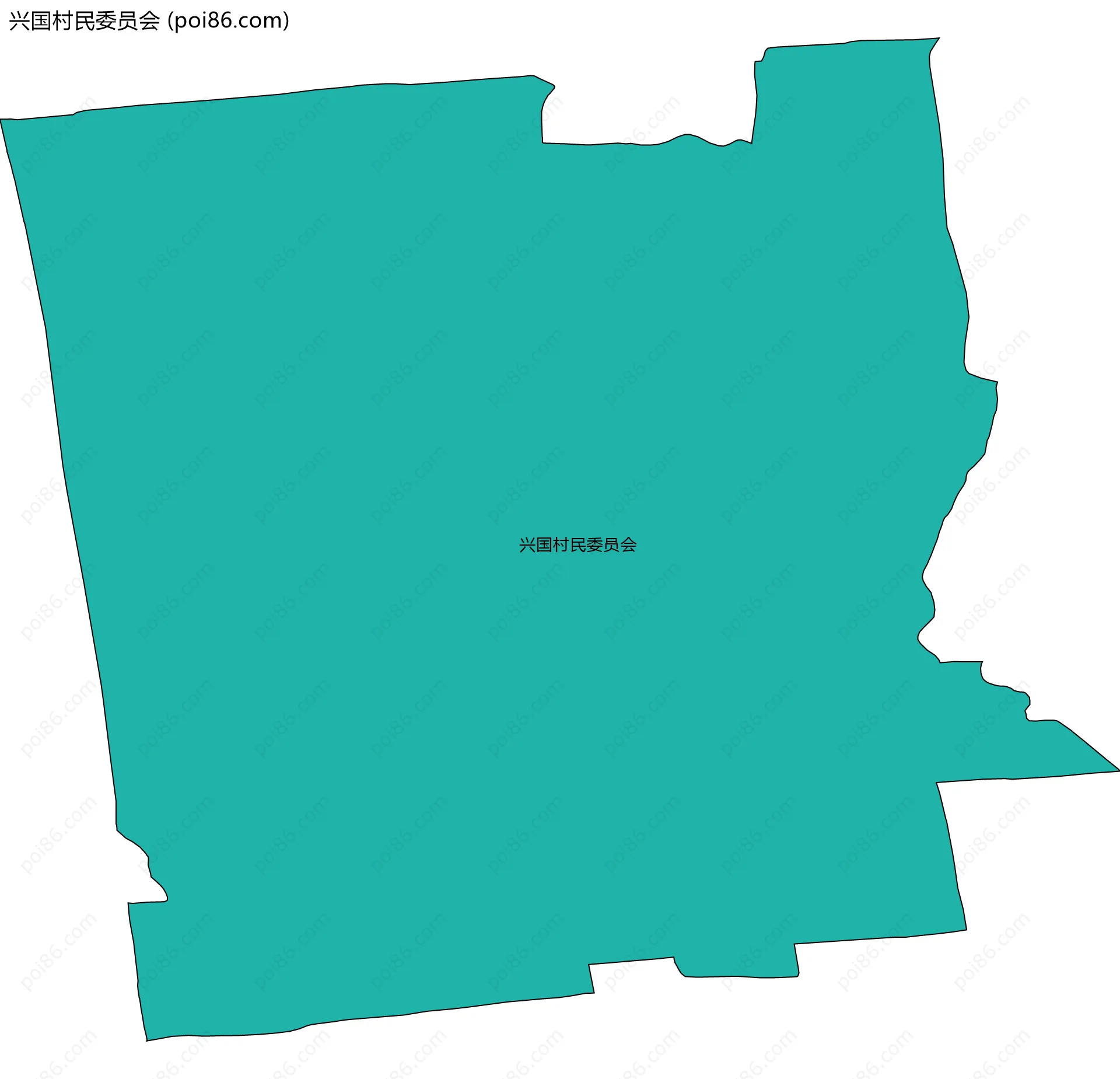 兴国村民委员会边界地图