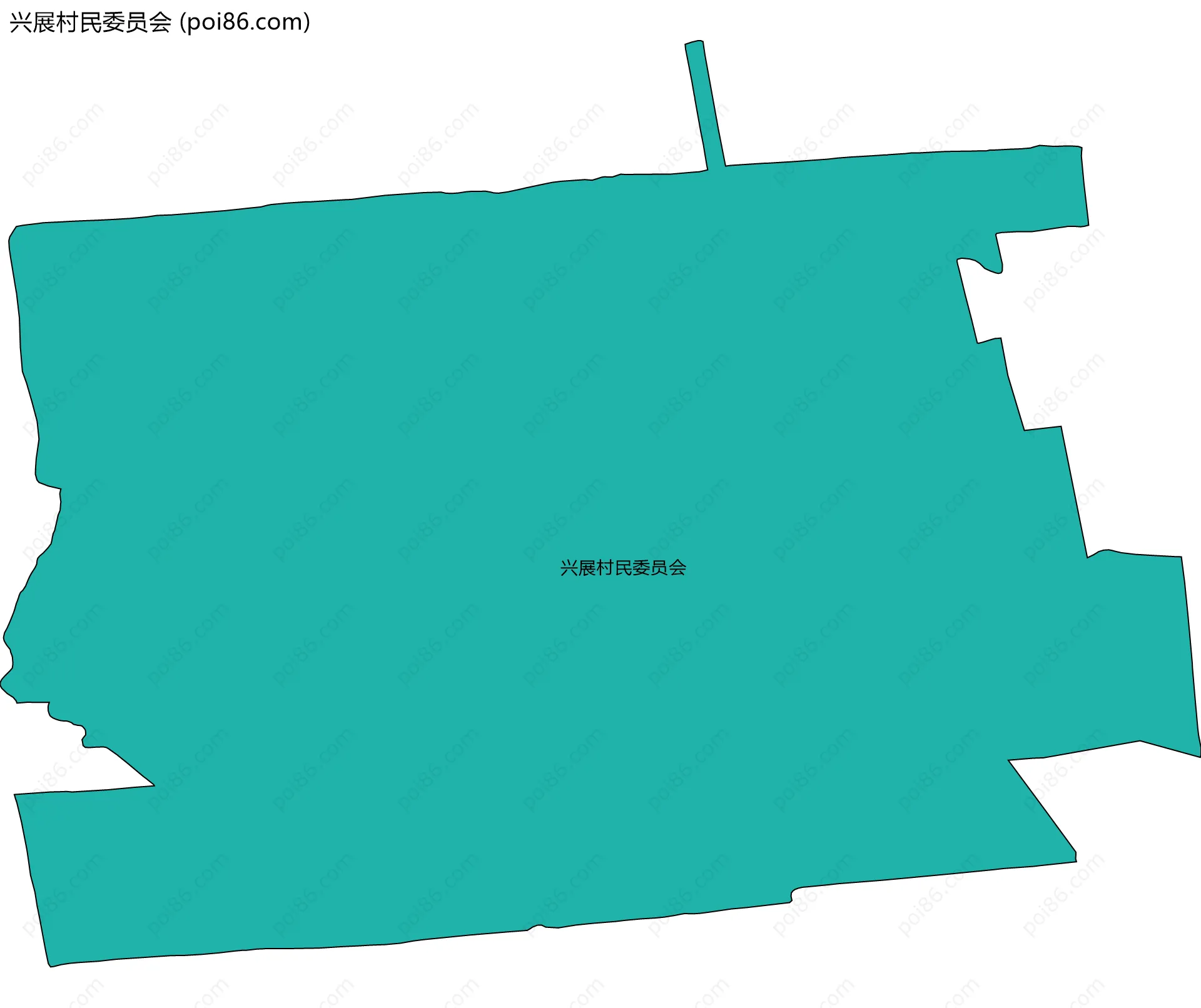 兴展村民委员会边界地图