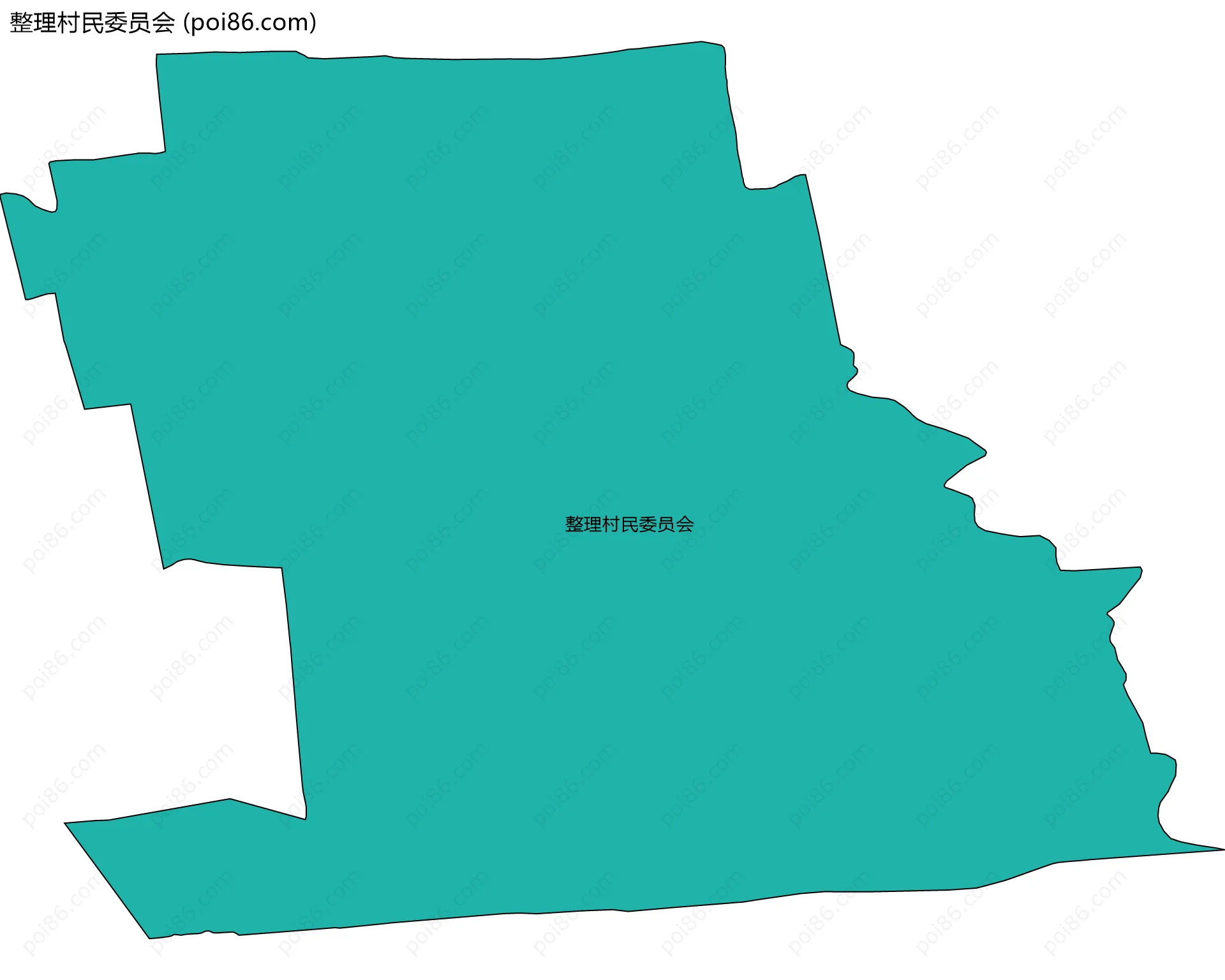 整理村民委员会边界地图