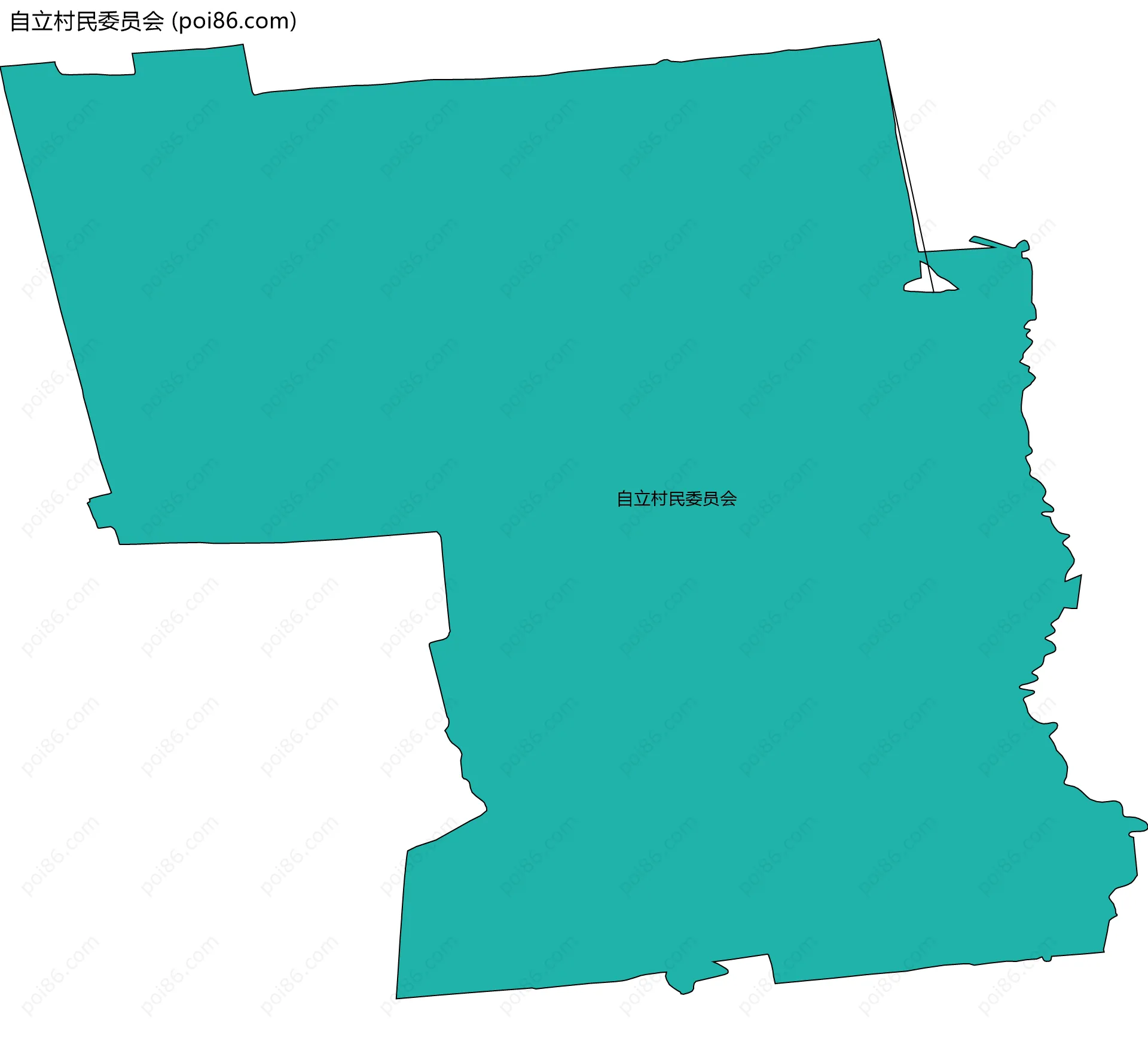 自立村民委员会边界地图