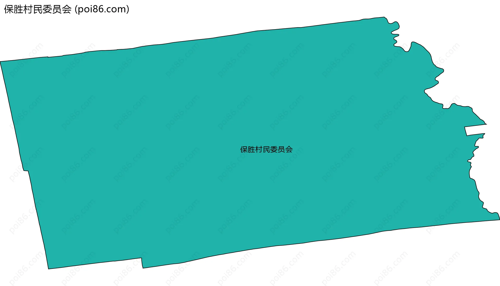 保胜村民委员会边界地图