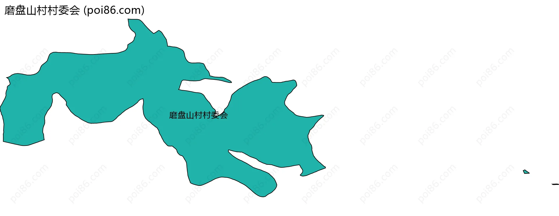 磨盘山村村委会边界地图