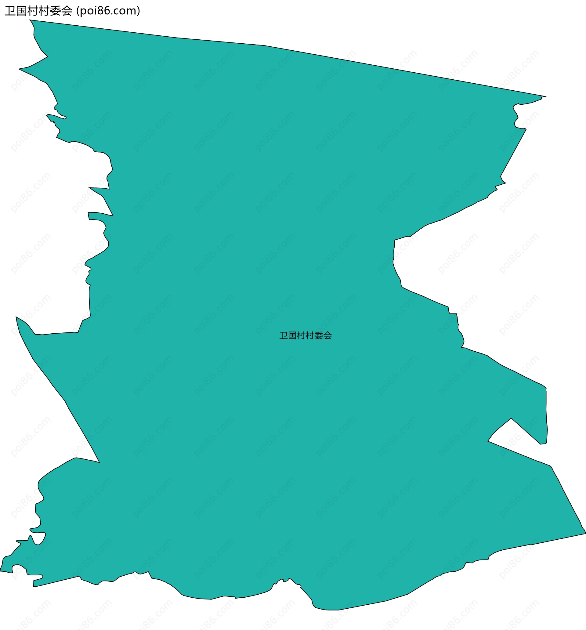 卫国村村委会边界地图