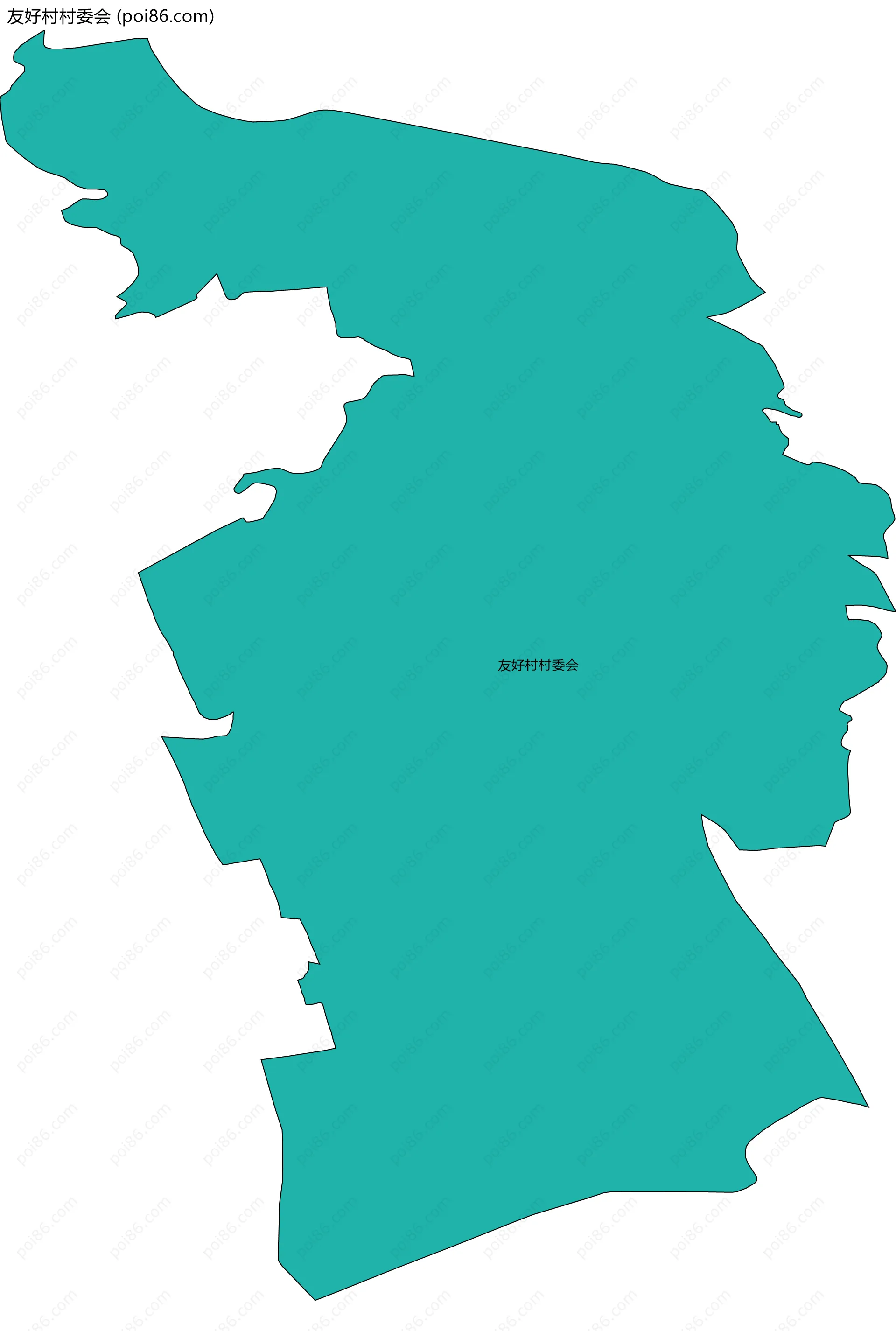 友好村村委会边界地图