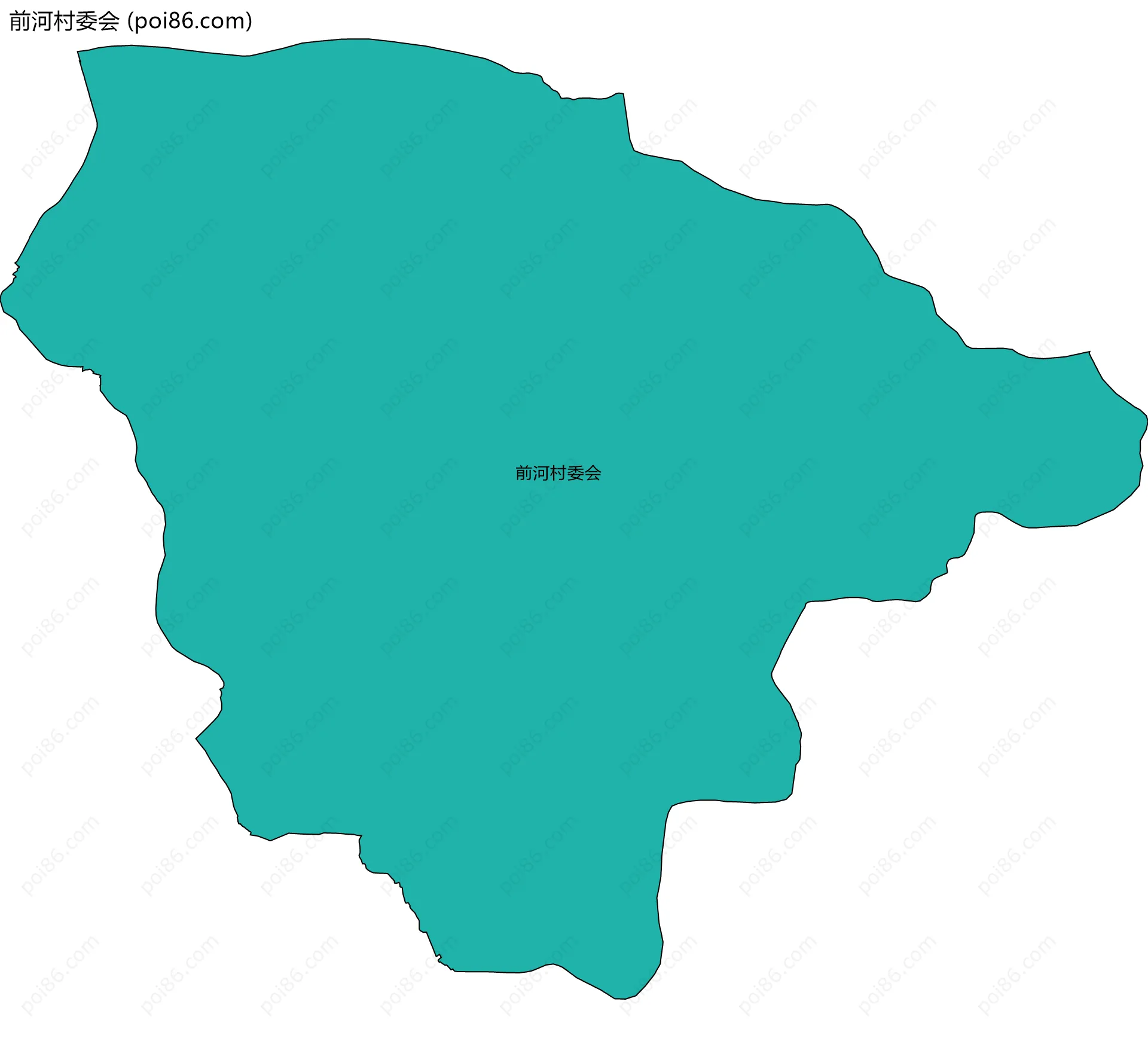 前河村委会边界地图