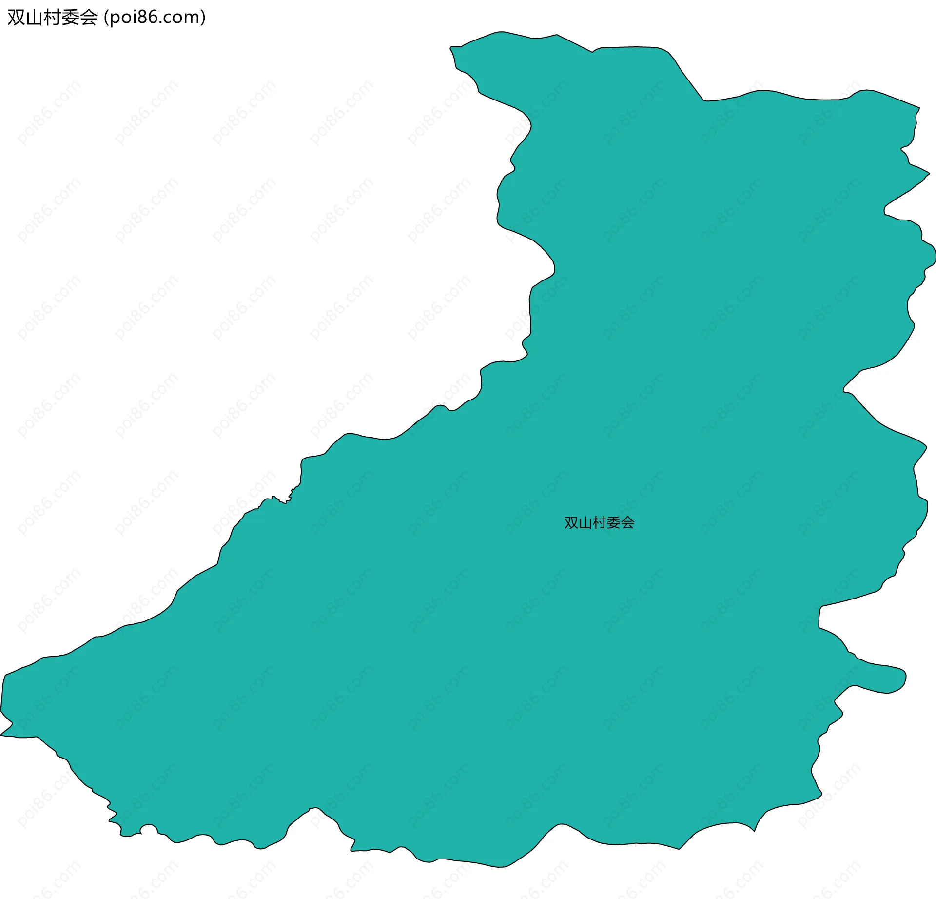 双山村委会边界地图