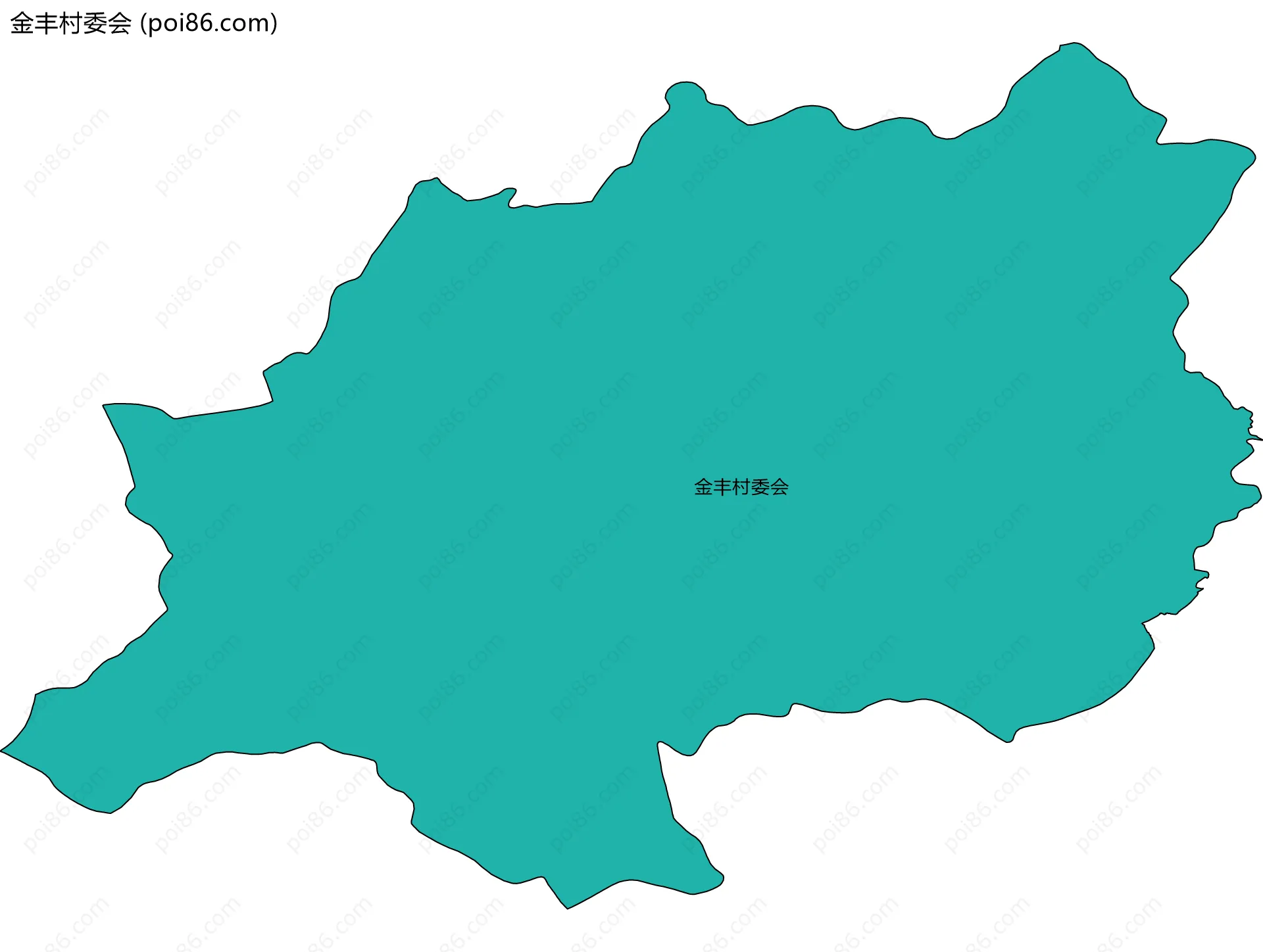 金丰村委会边界地图