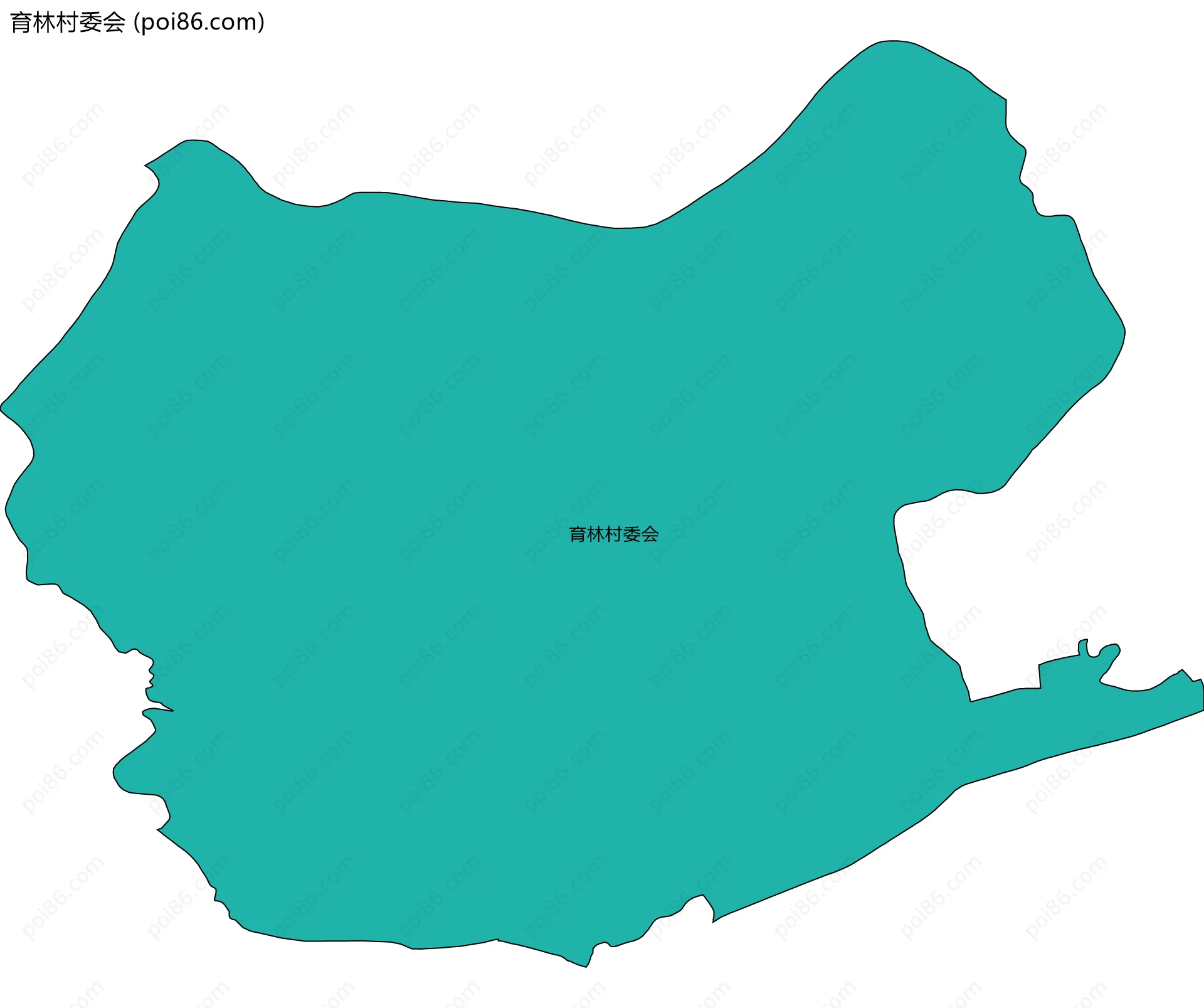 育林村委会边界地图