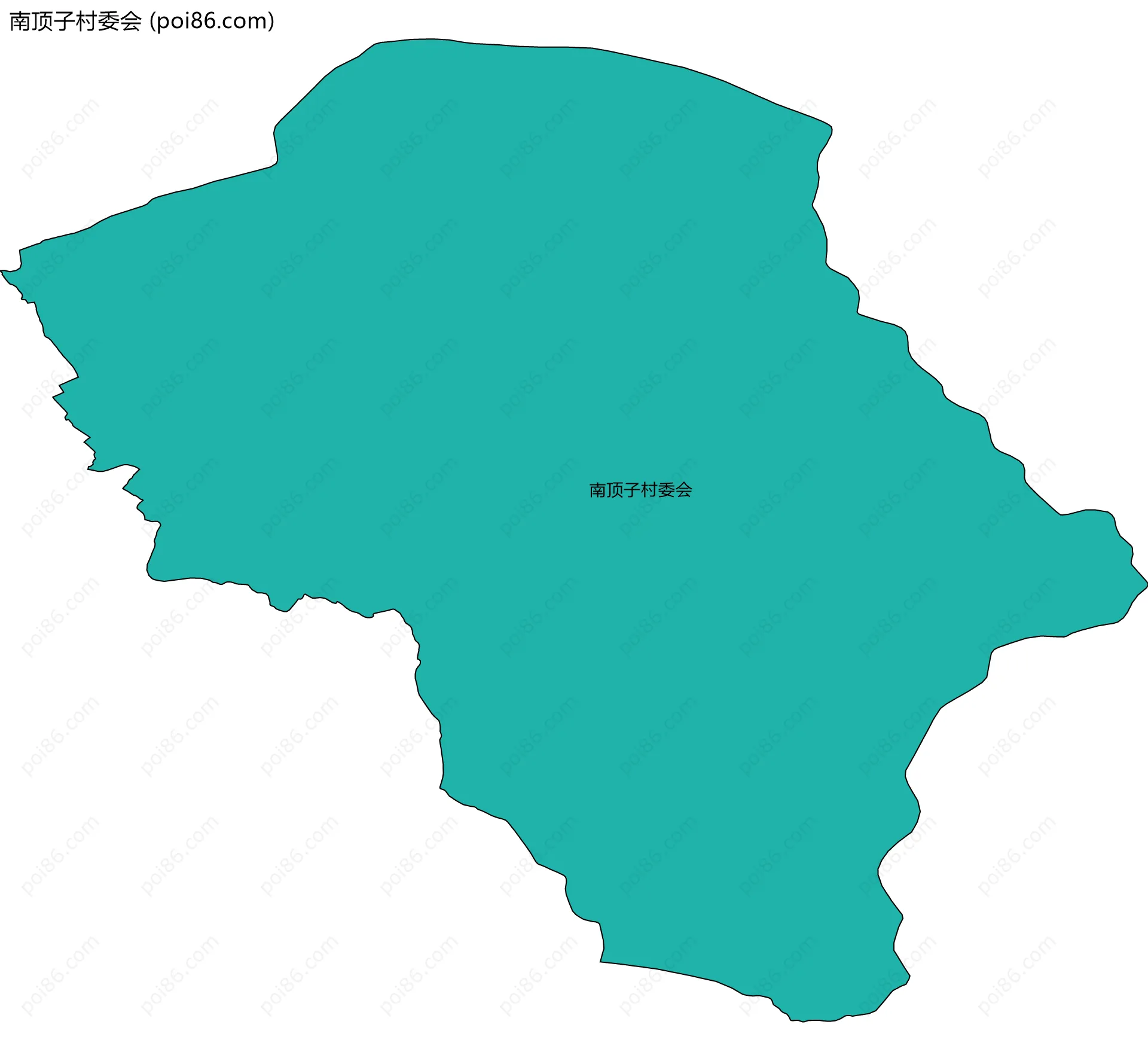 南顶子村委会边界地图