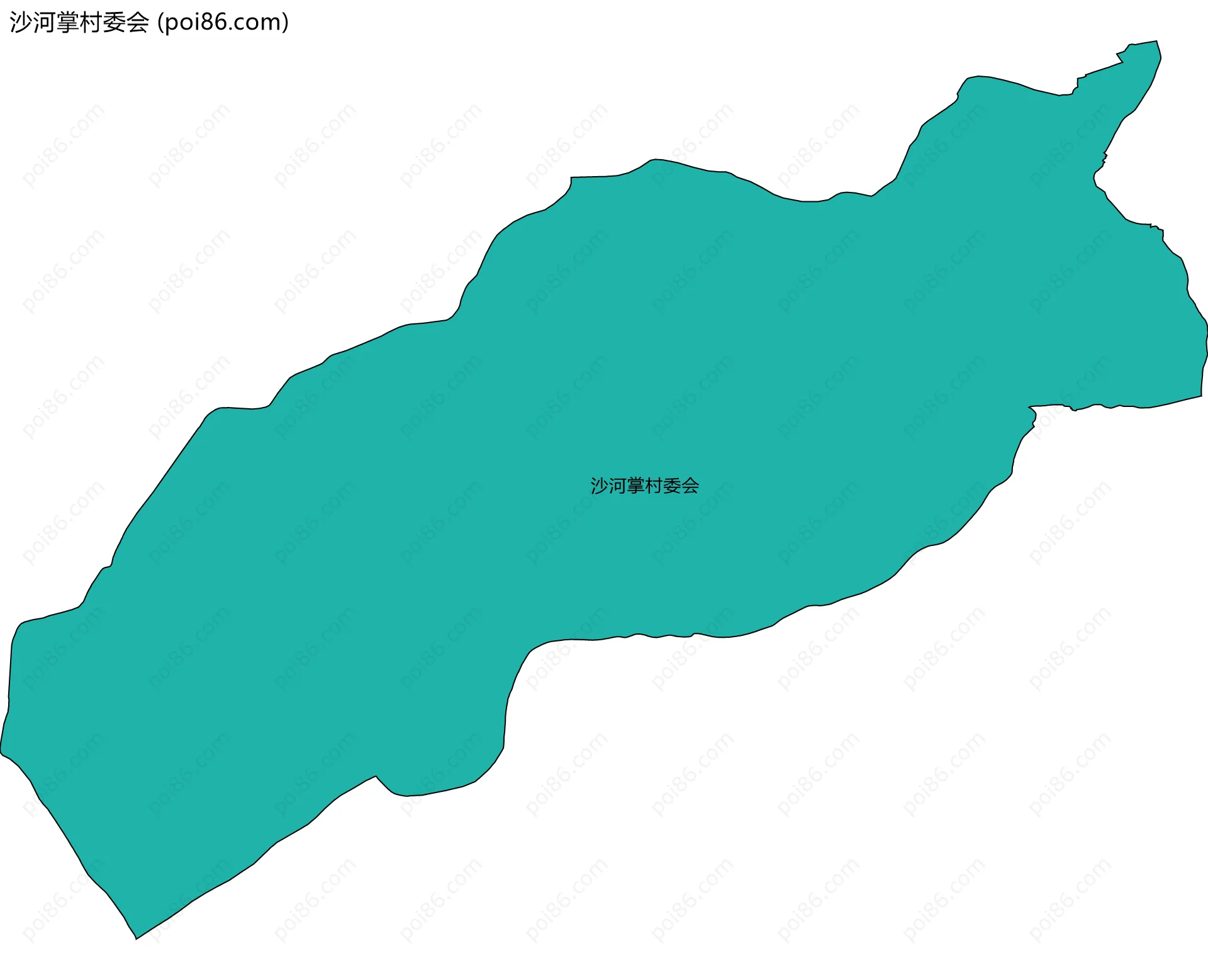 沙河掌村委会边界地图