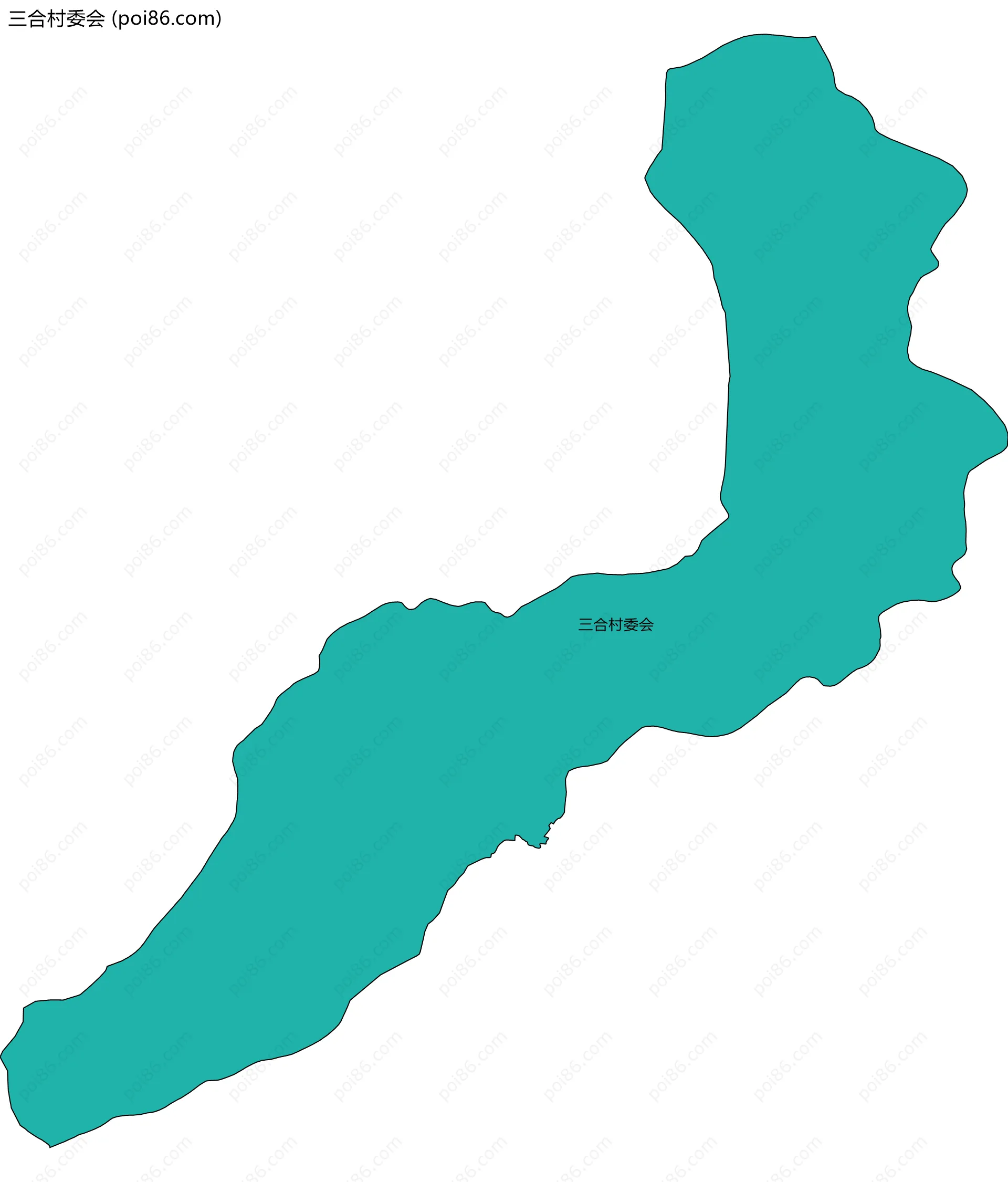 三合村委会边界地图