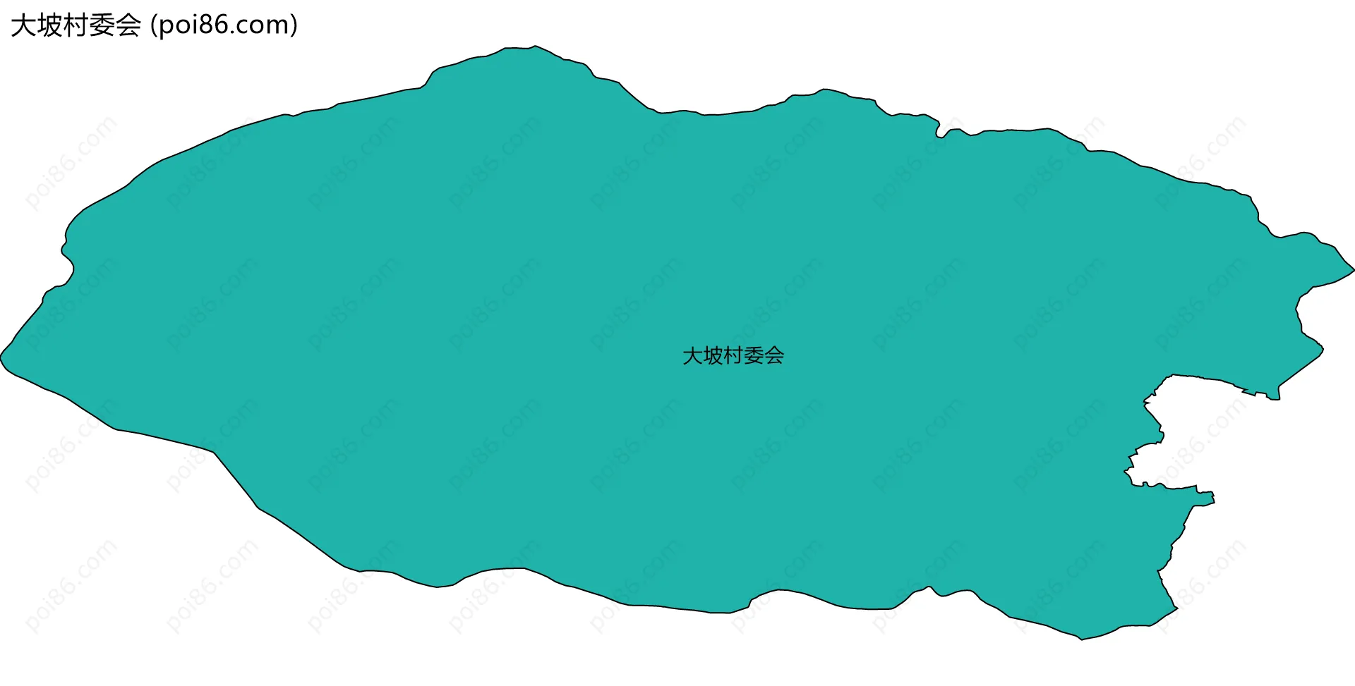 大坡村委会边界地图