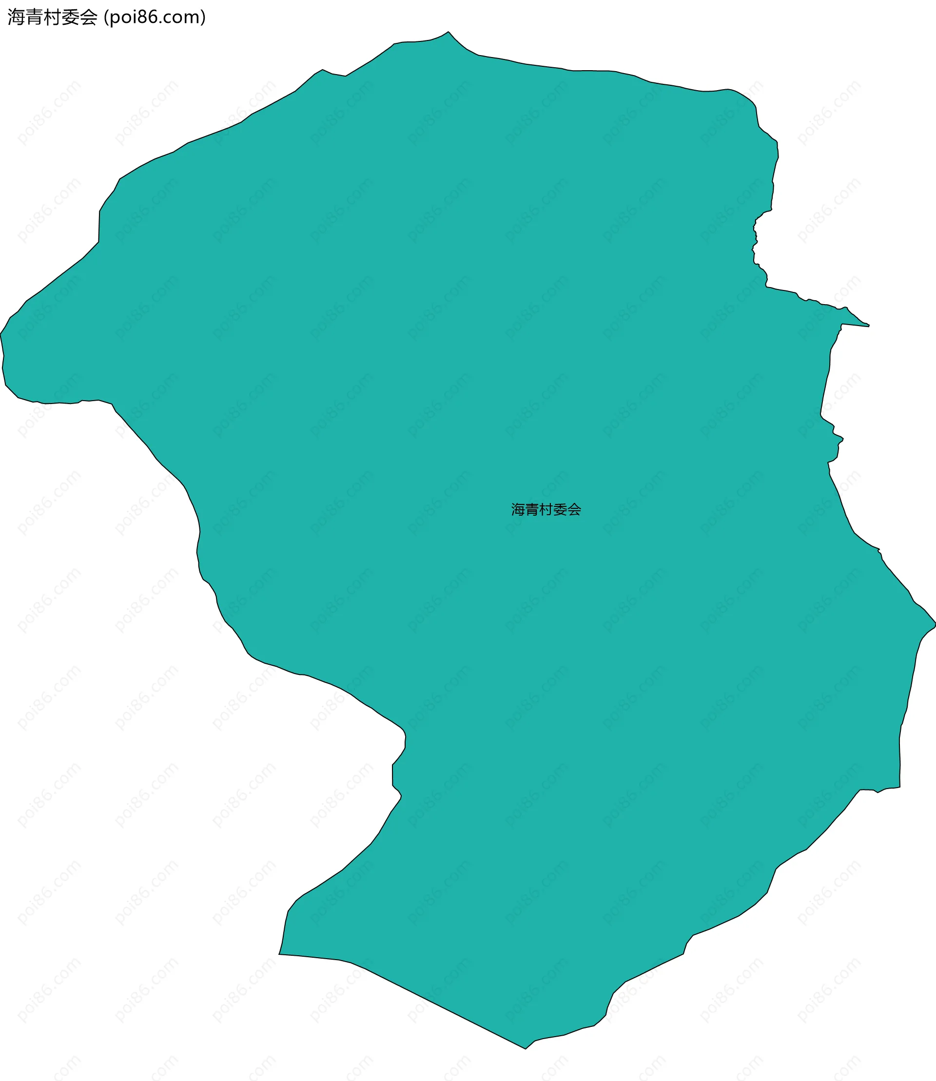 海青村委会边界地图