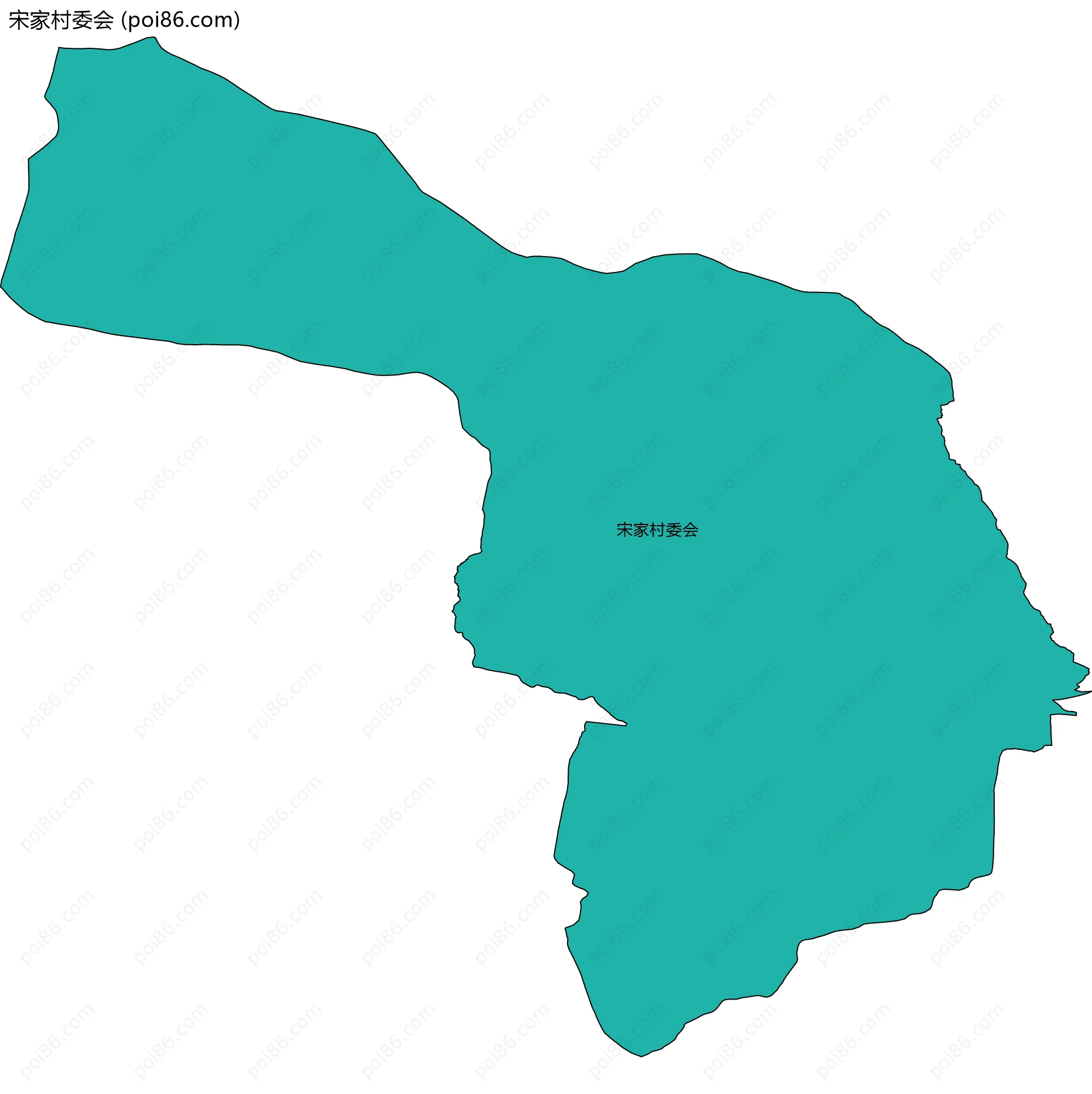 宋家村委会边界地图