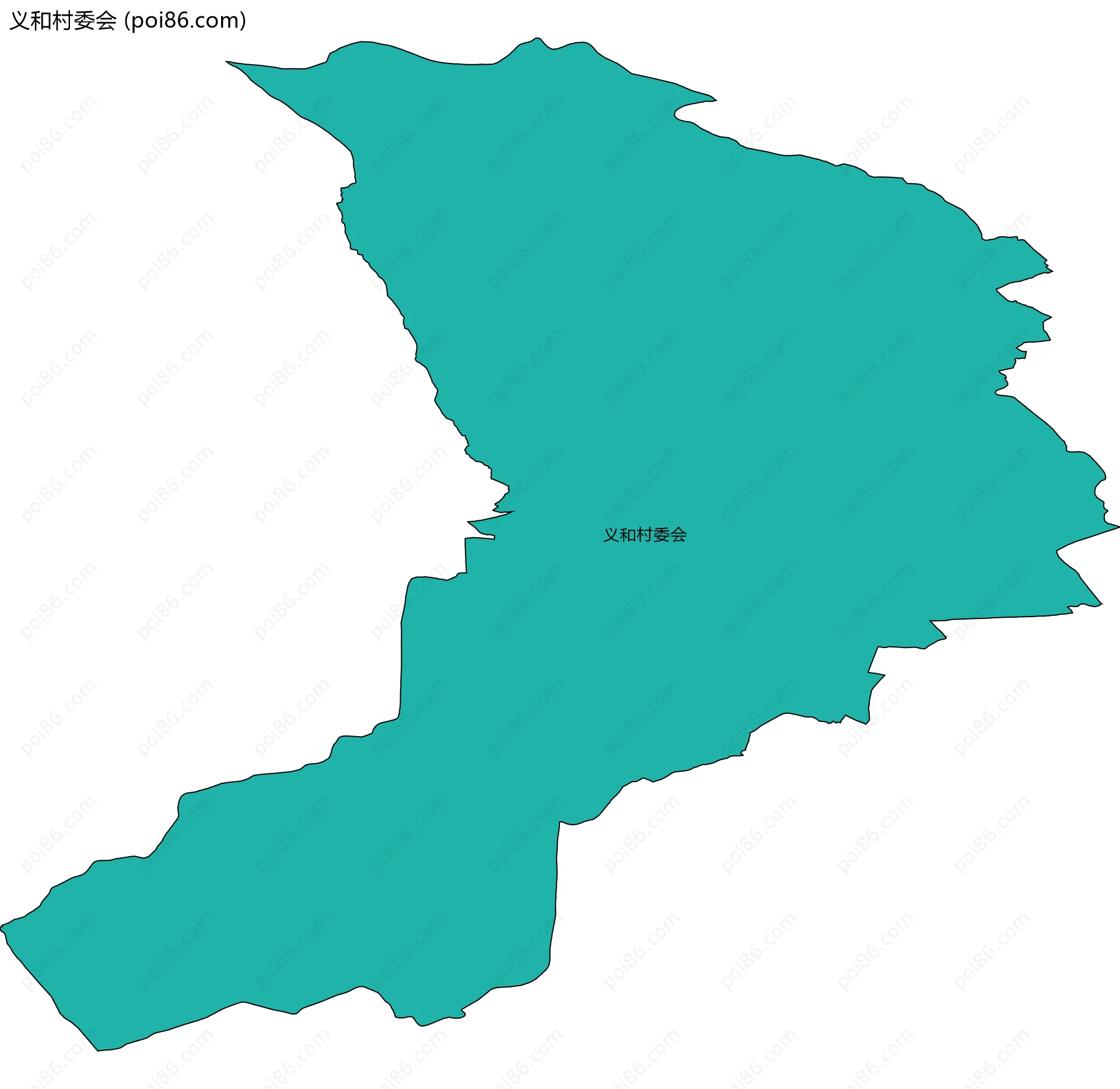 义和村委会边界地图