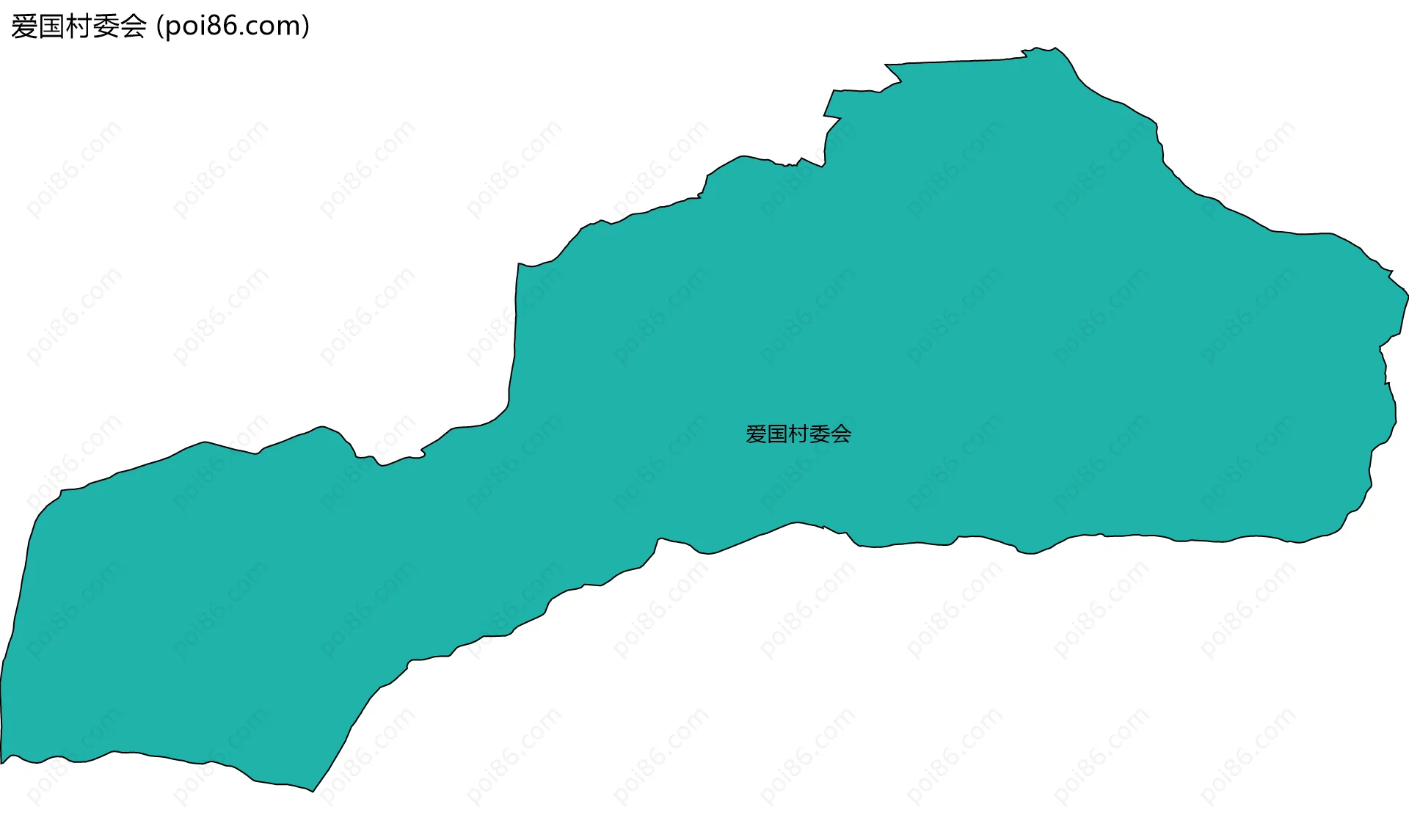 爱国村委会边界地图