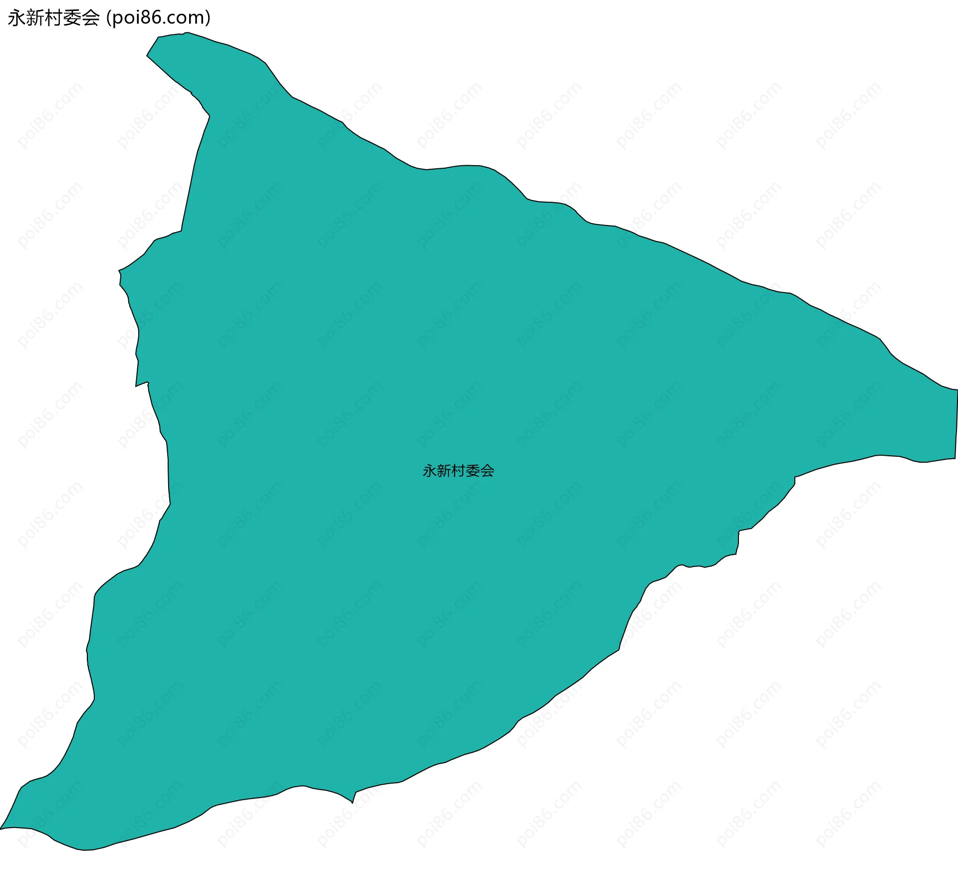 永新村委会边界地图