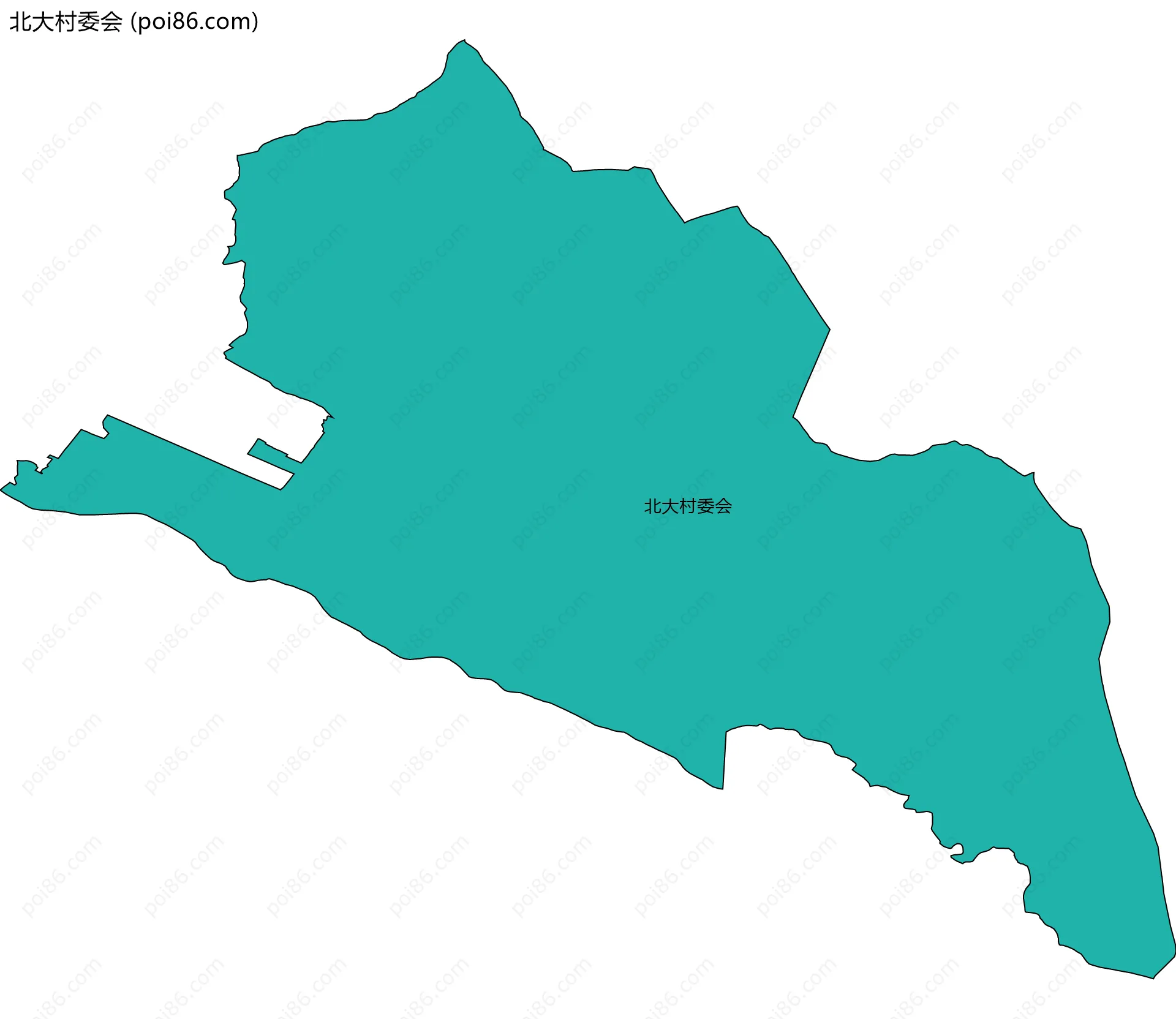 北大村委会边界地图