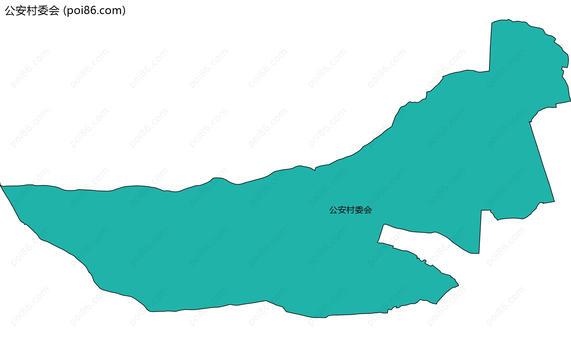 公安村委会边界地图