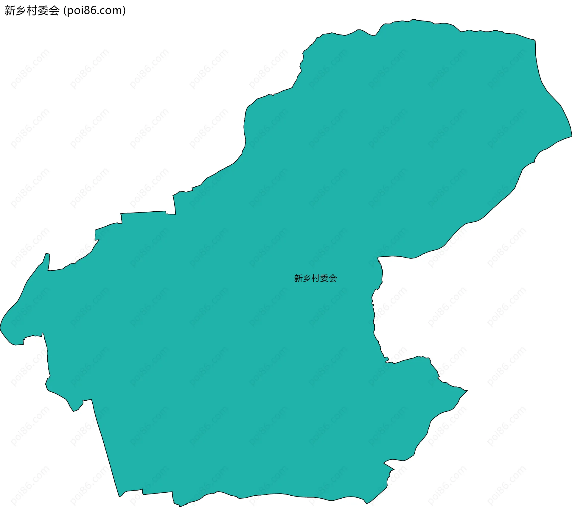 新乡村委会边界地图