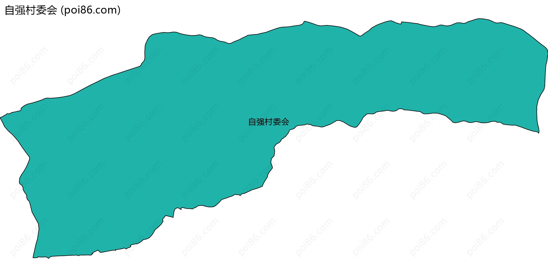 自强村委会边界地图