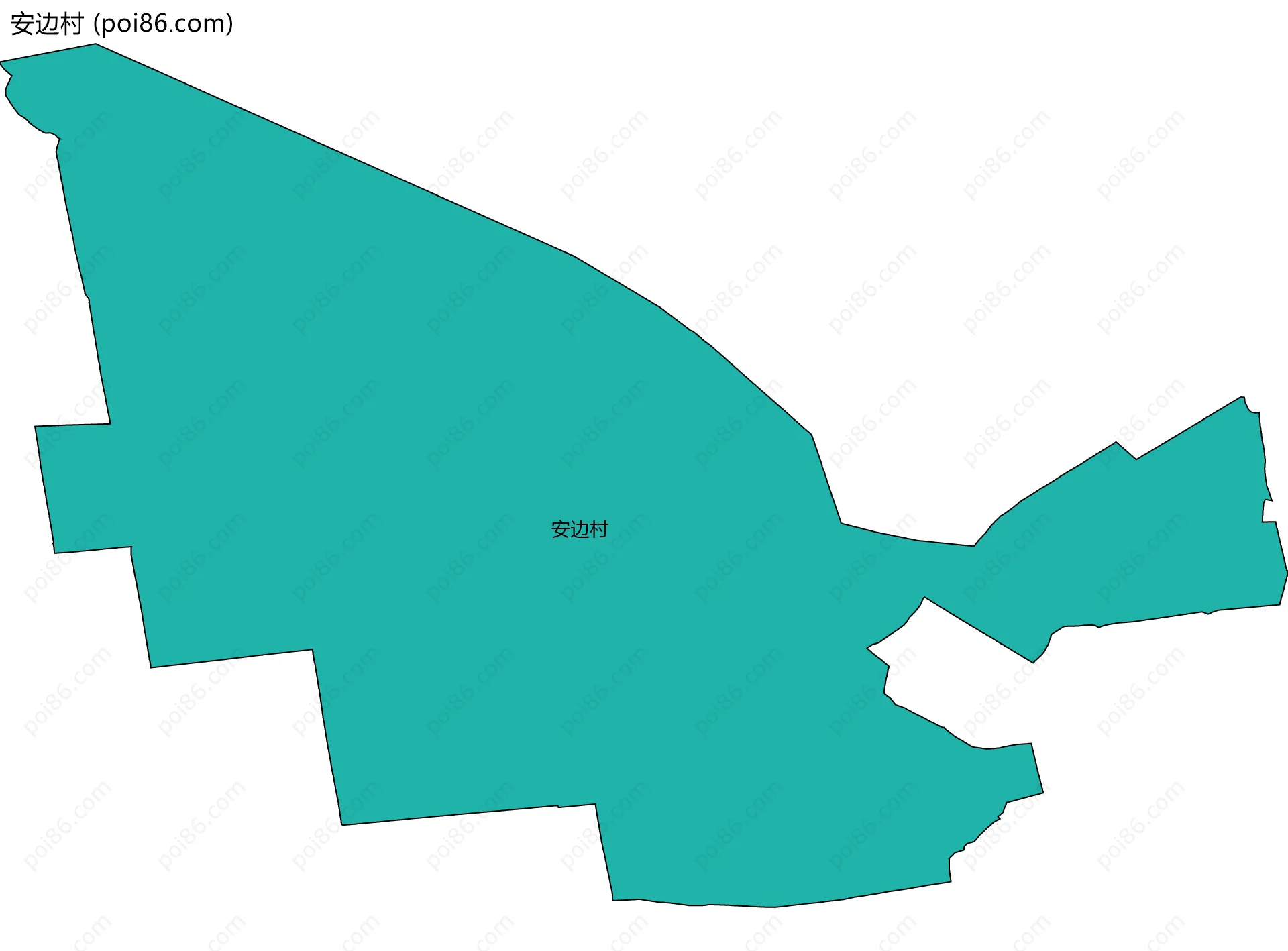 安边村边界地图