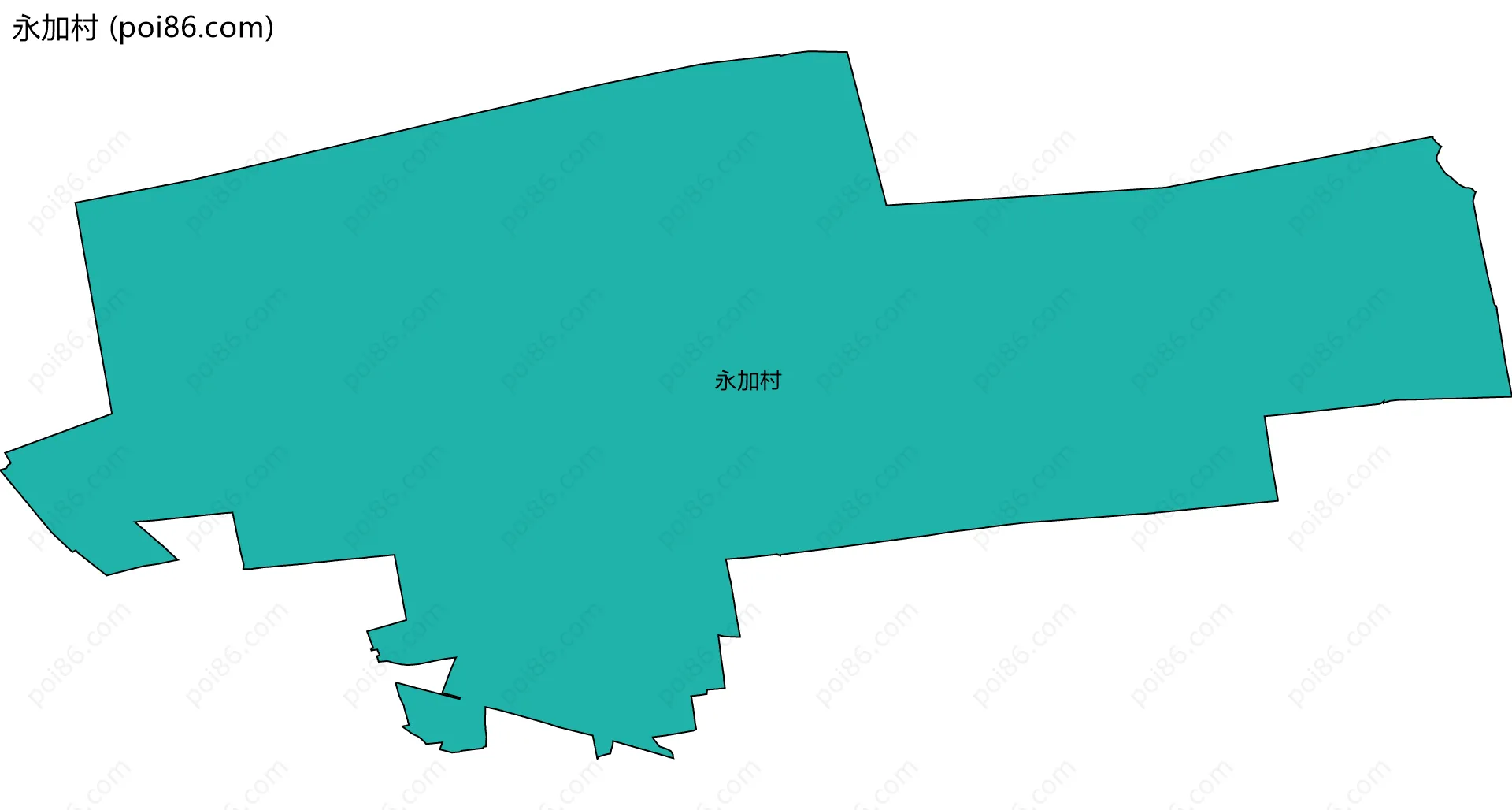 永加村边界地图