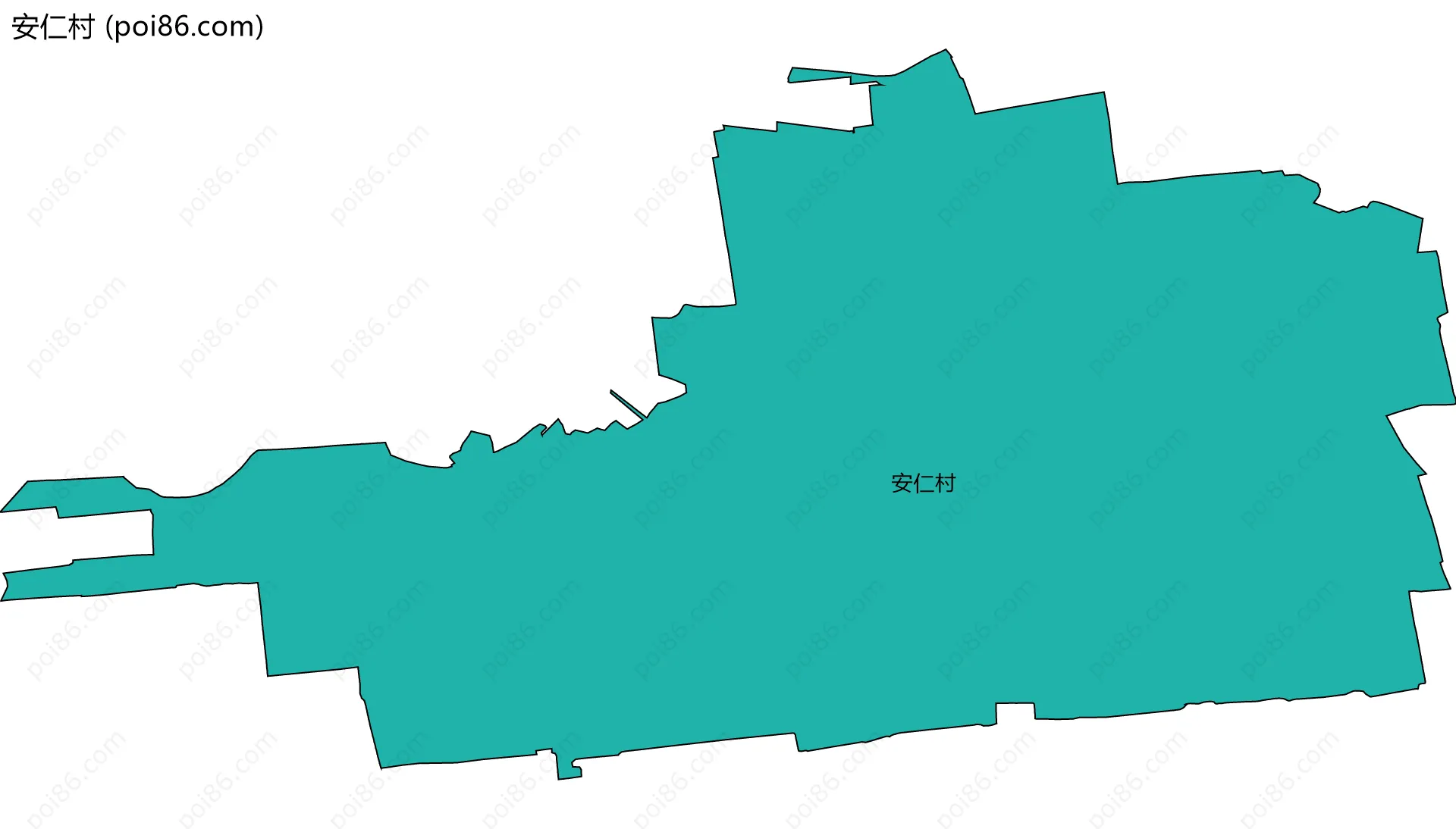 安仁村边界地图