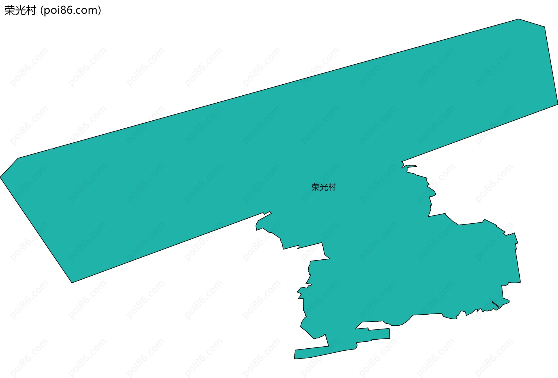 荣光村边界地图