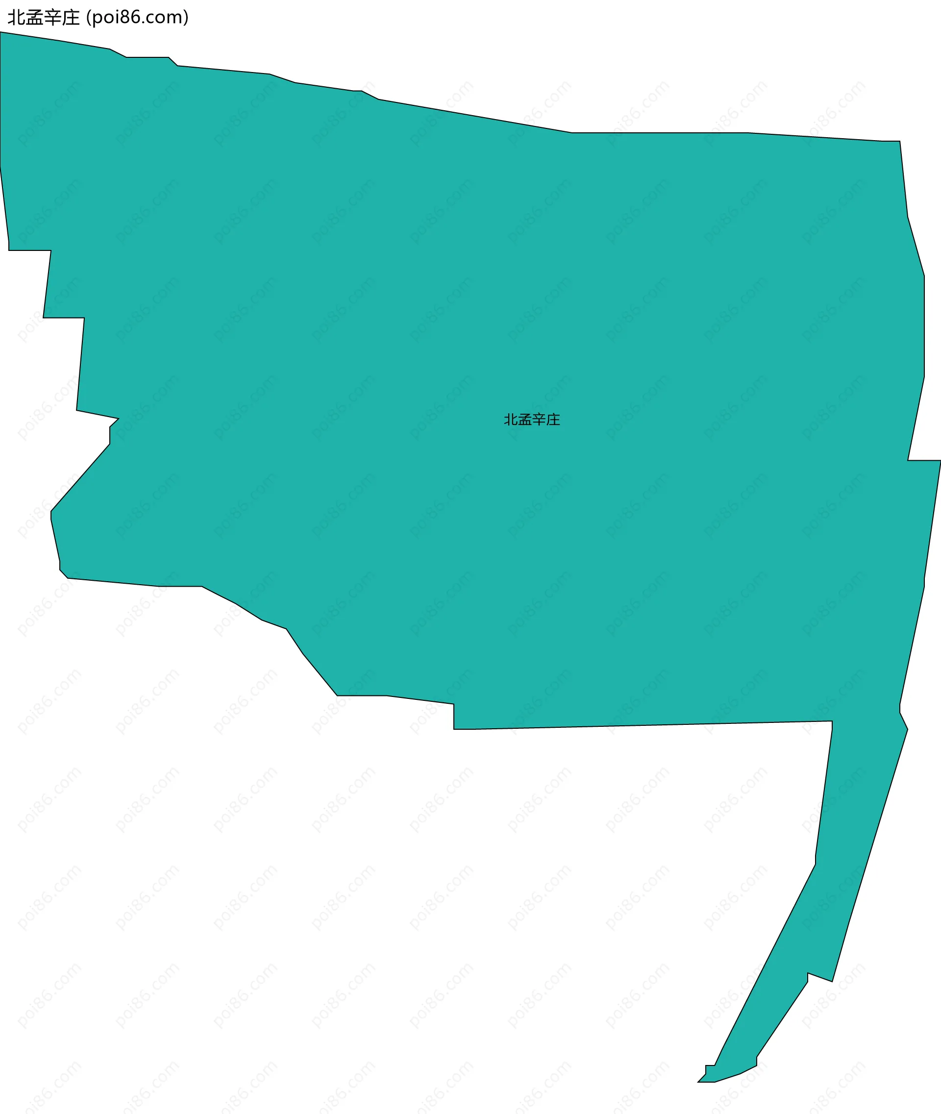 北孟辛庄边界地图