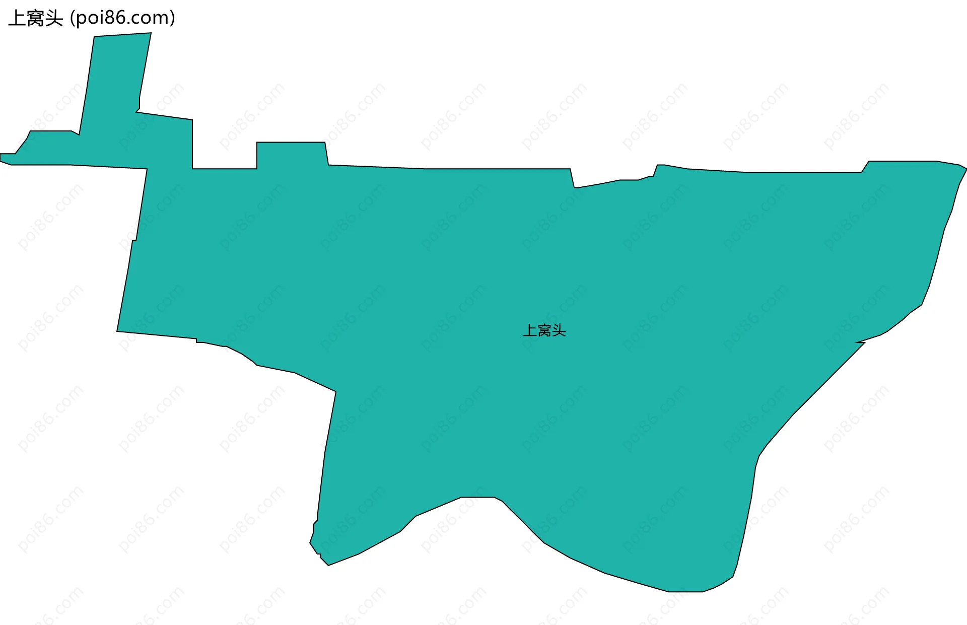 上窝头边界地图