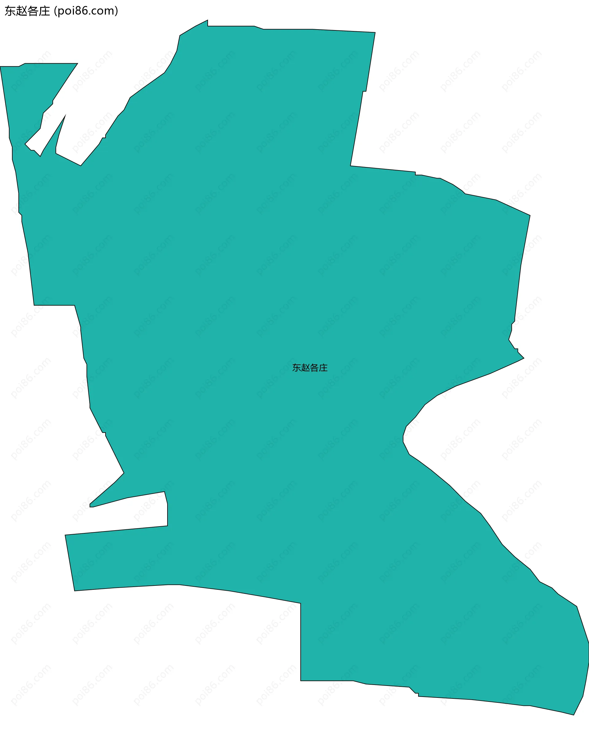 东赵各庄边界地图