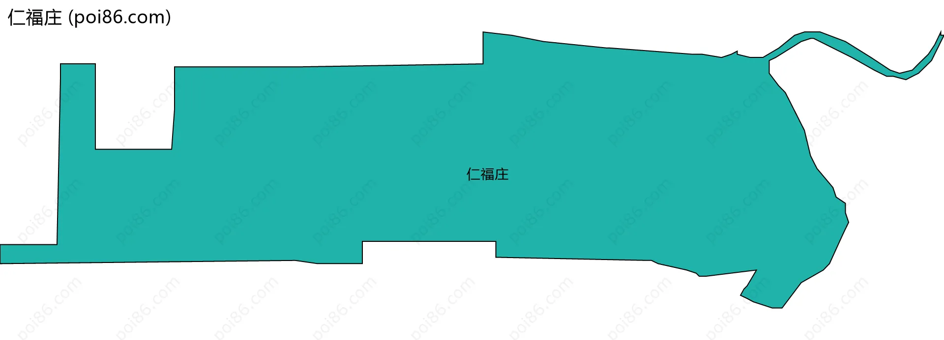 仁福庄边界地图