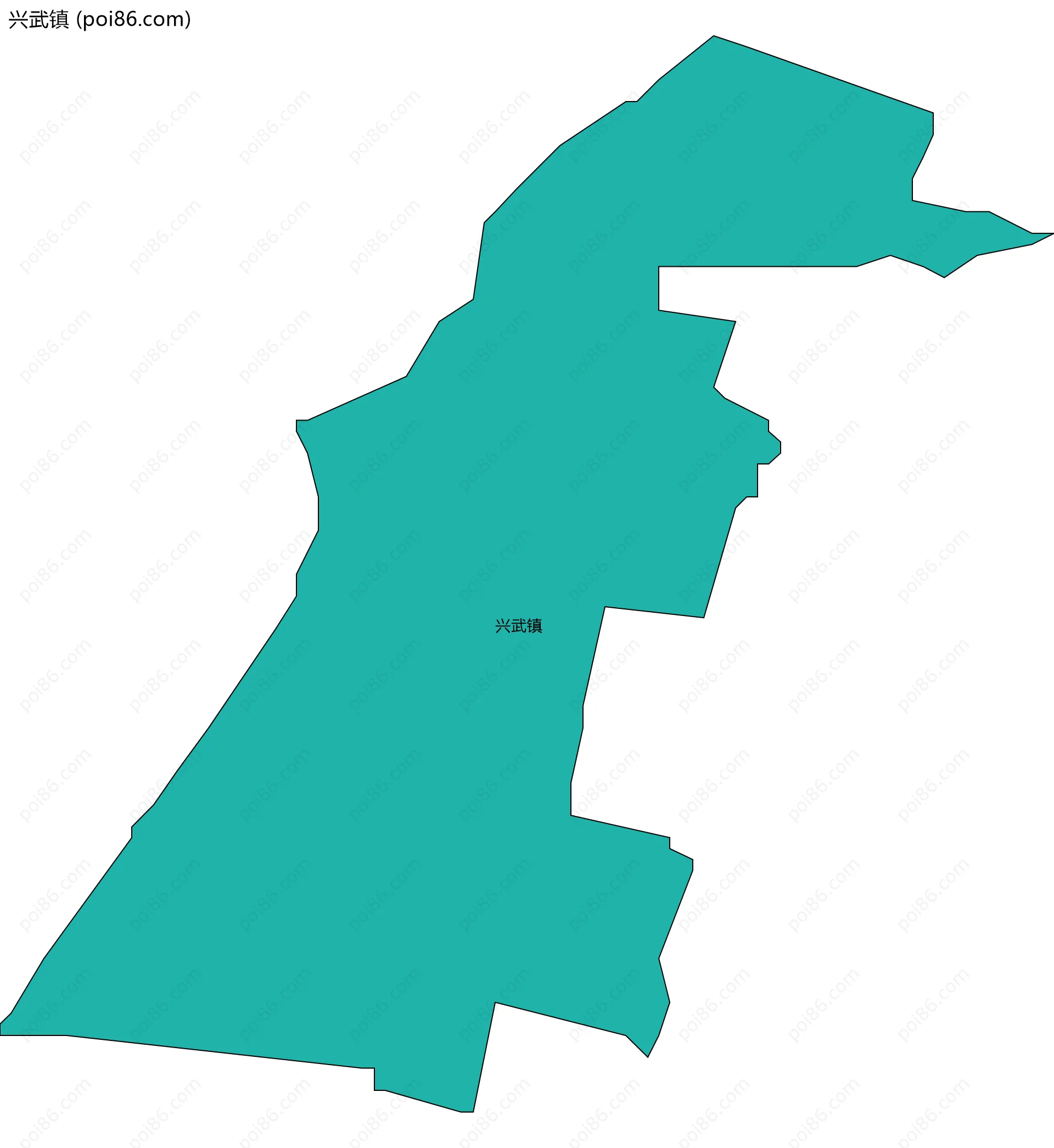 兴武镇边界地图