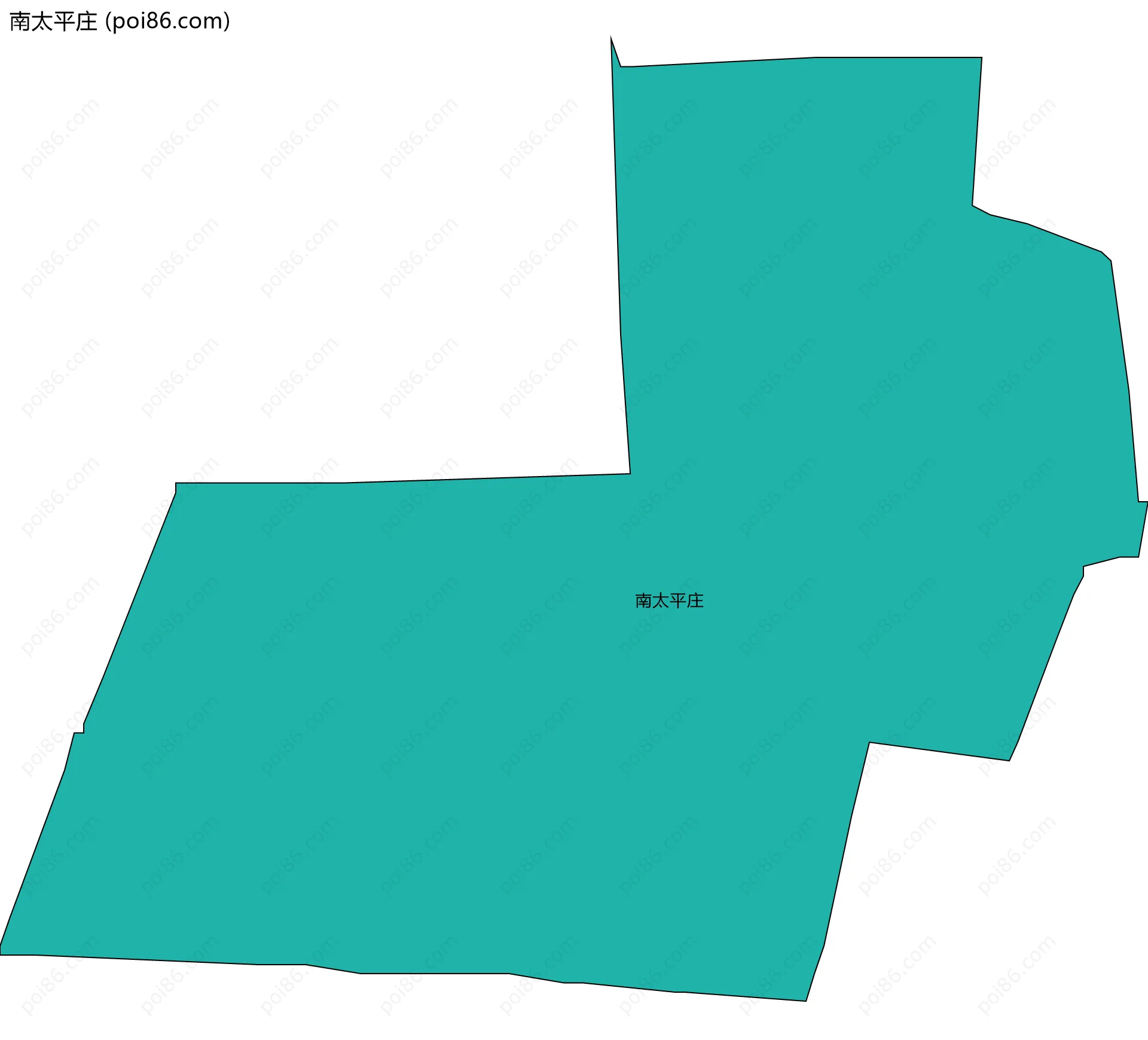 南太平庄边界地图