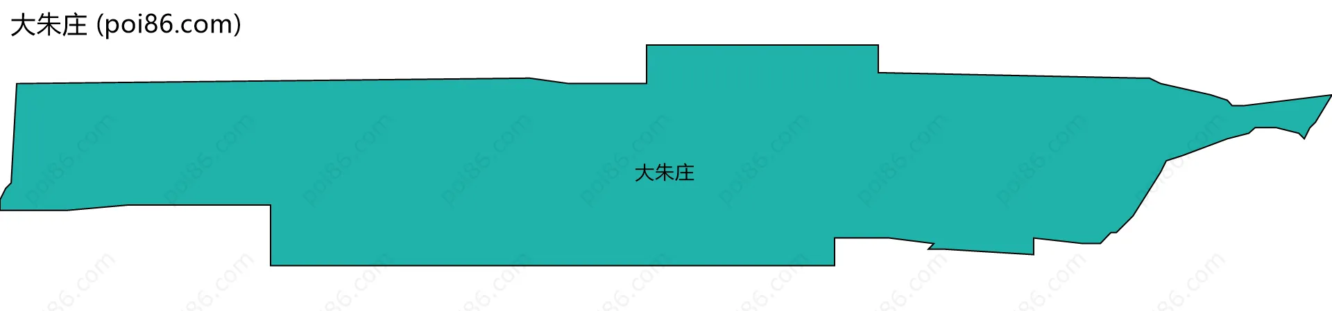 大朱庄边界地图