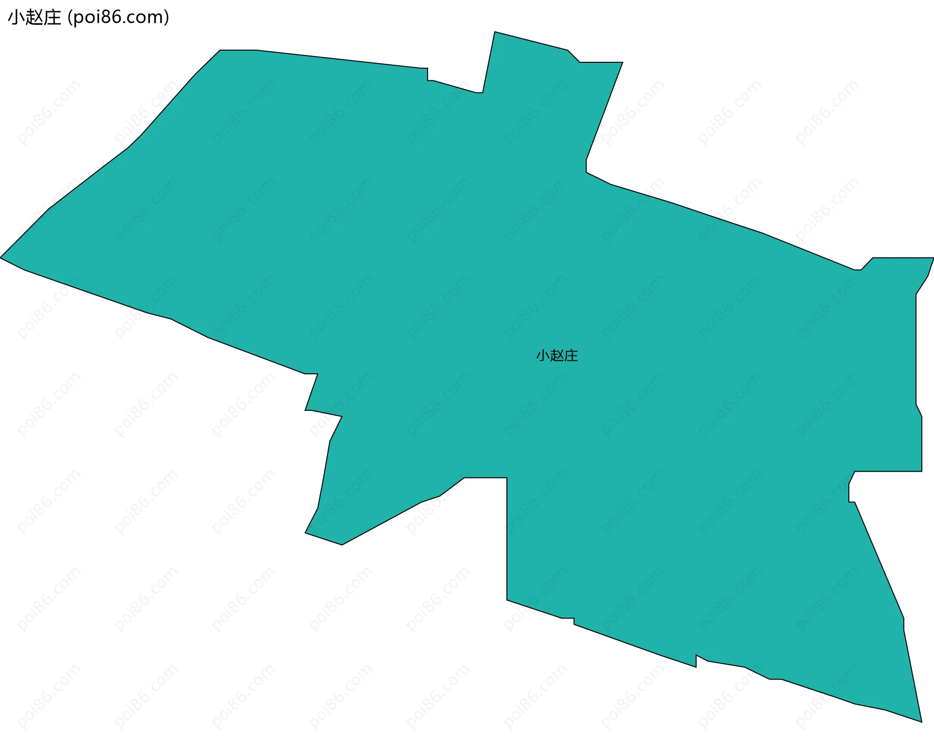 小赵庄边界地图