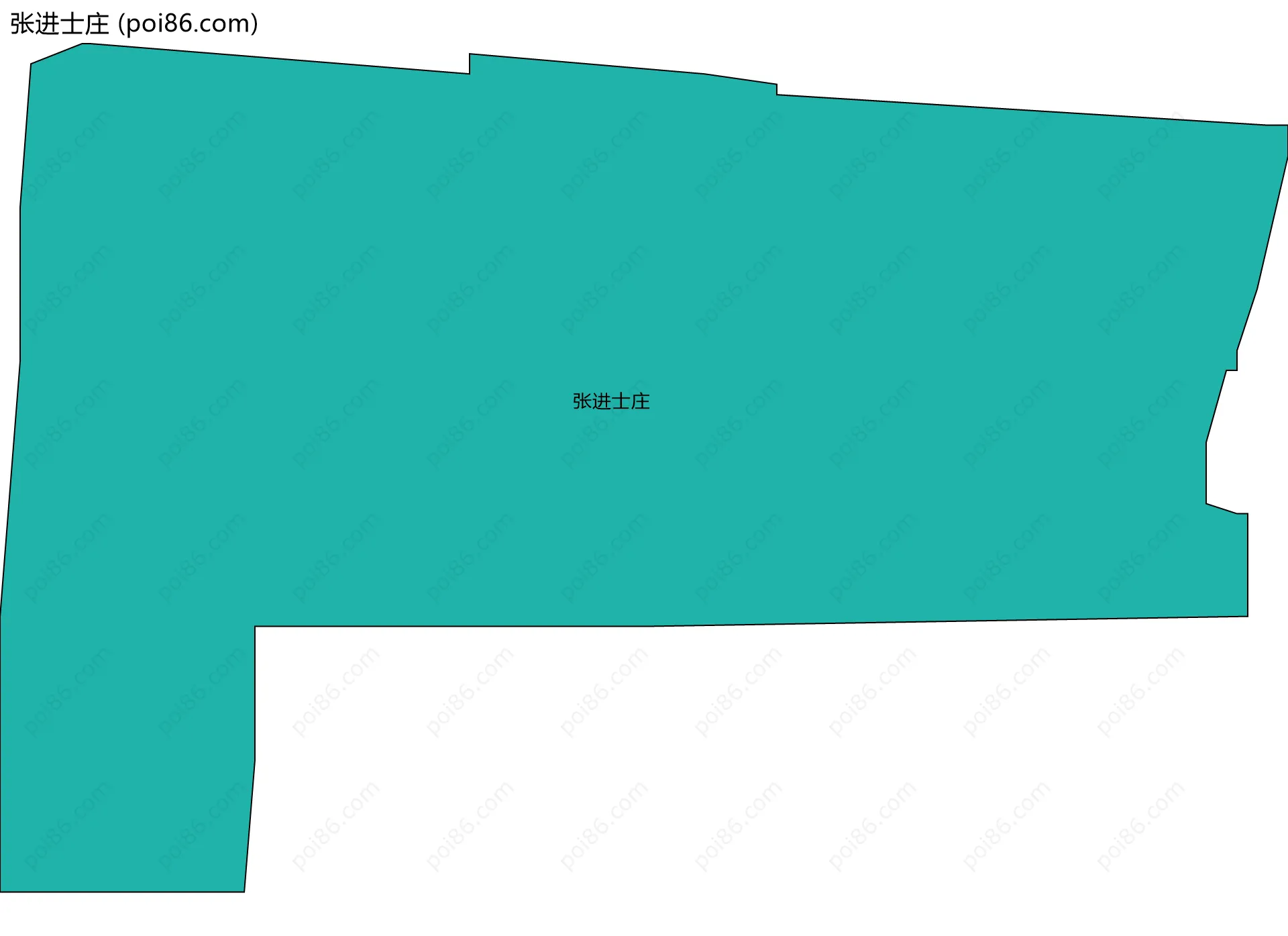 张进士庄边界地图