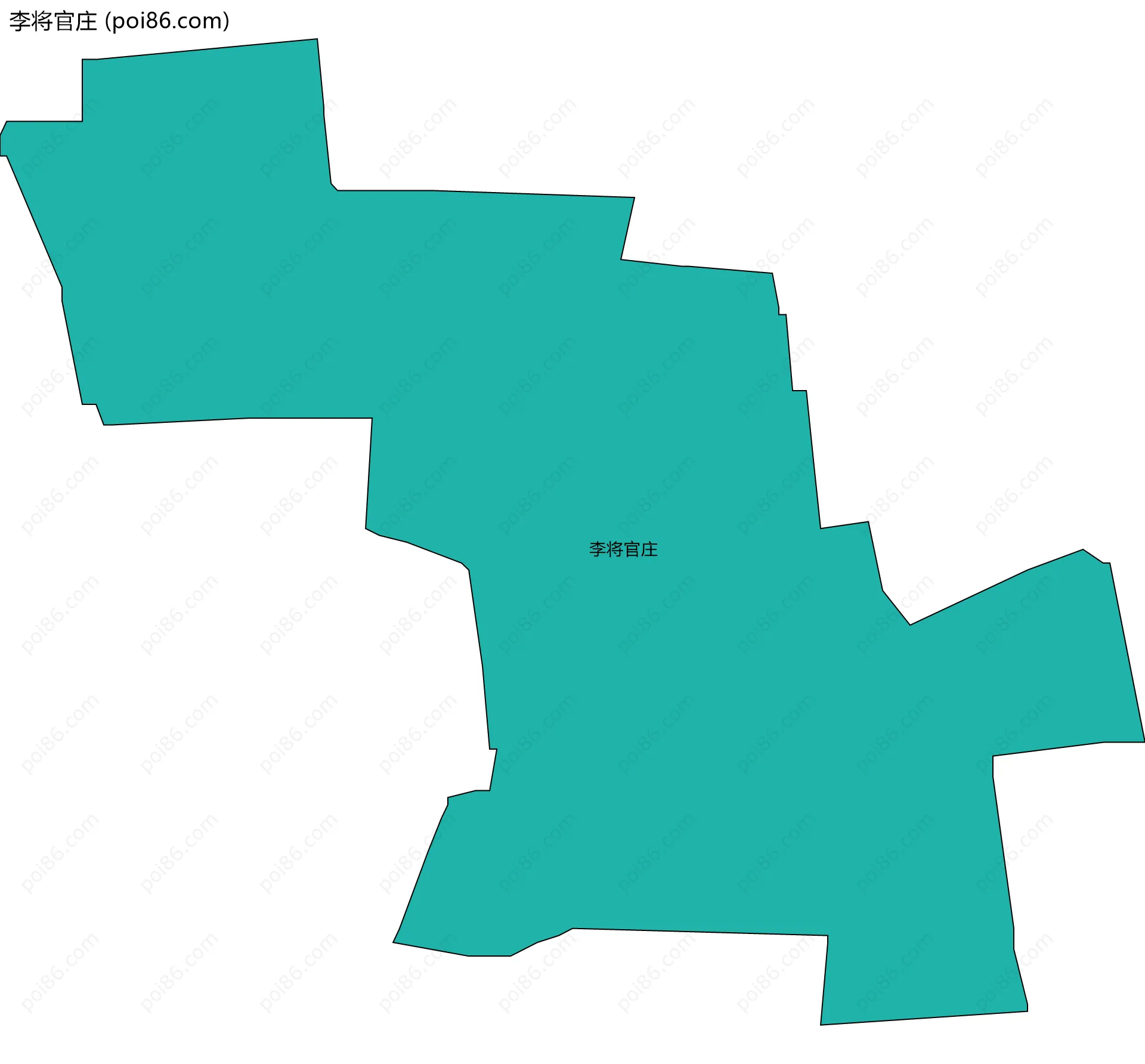 李将官庄边界地图