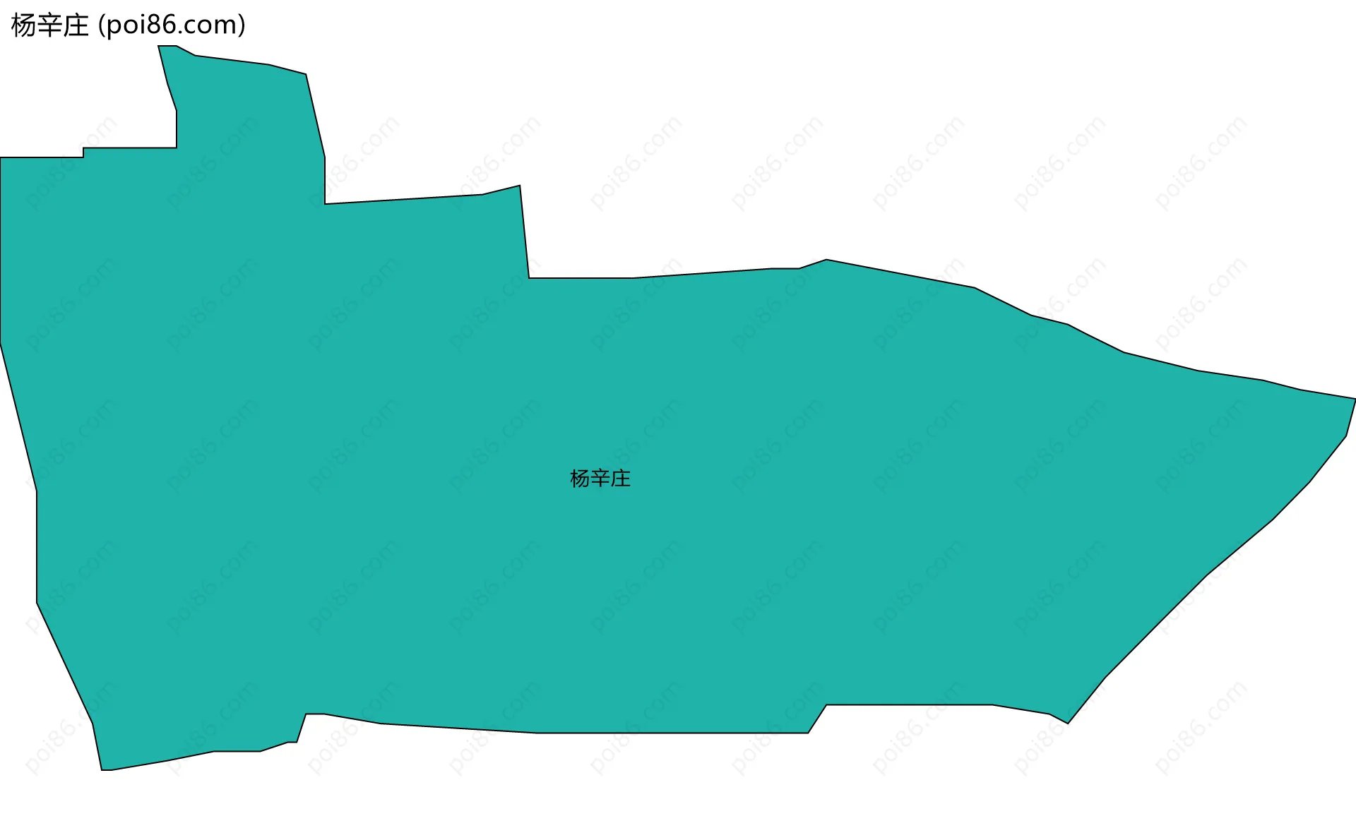 杨辛庄边界地图