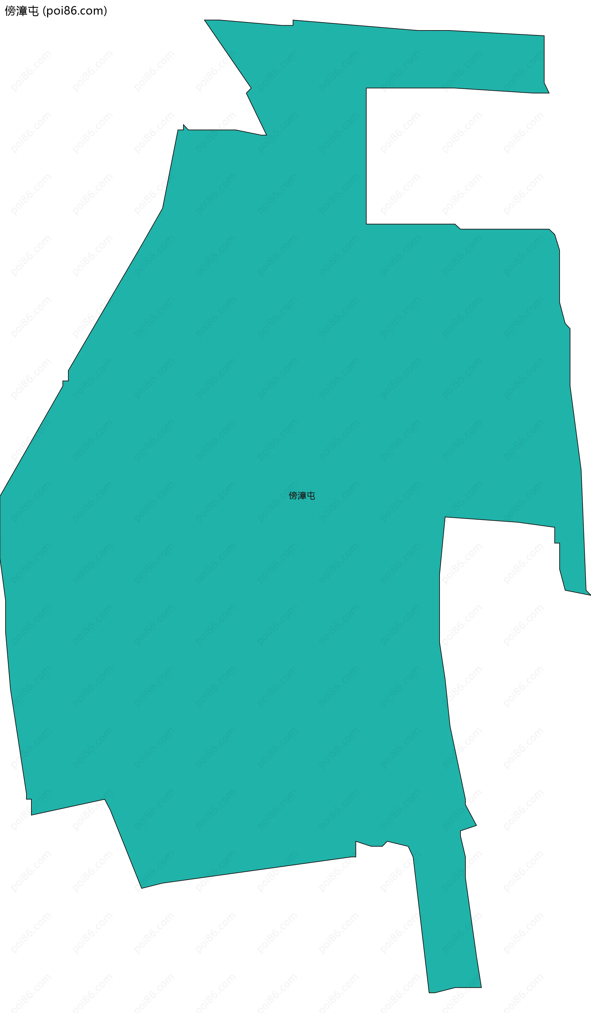 傍漳屯边界地图