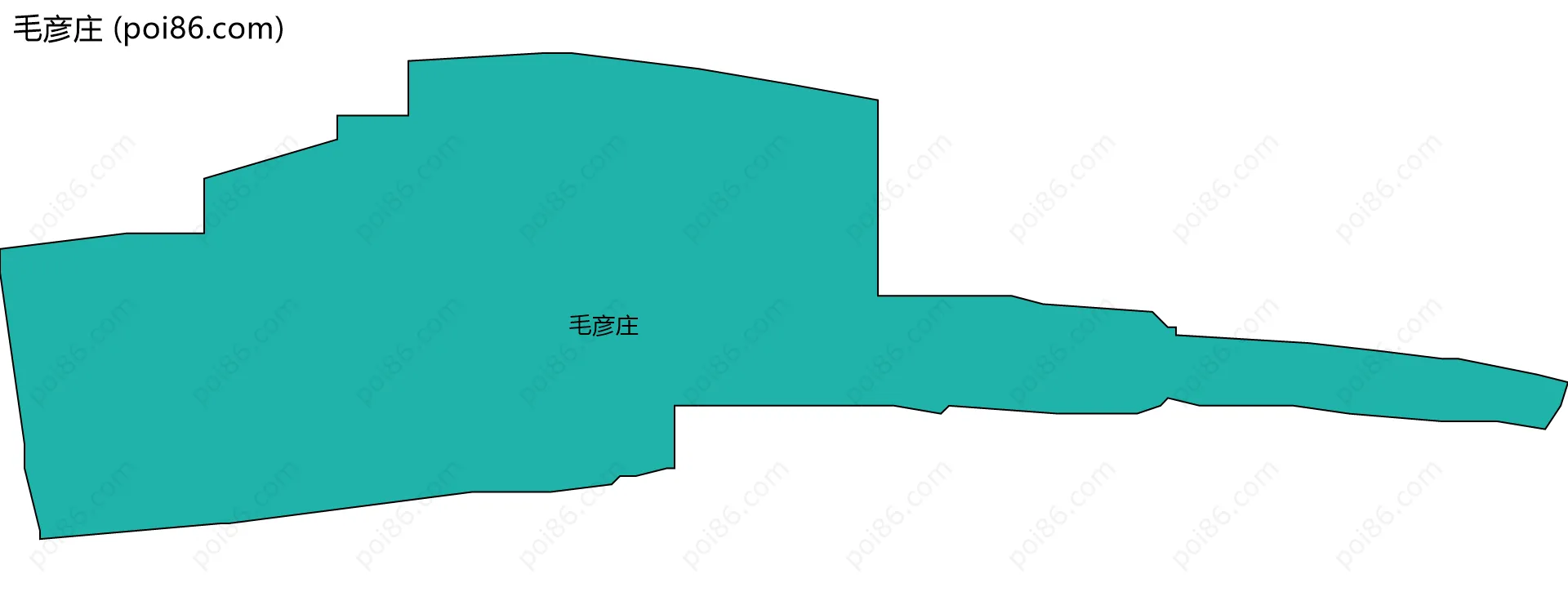 毛彦庄边界地图