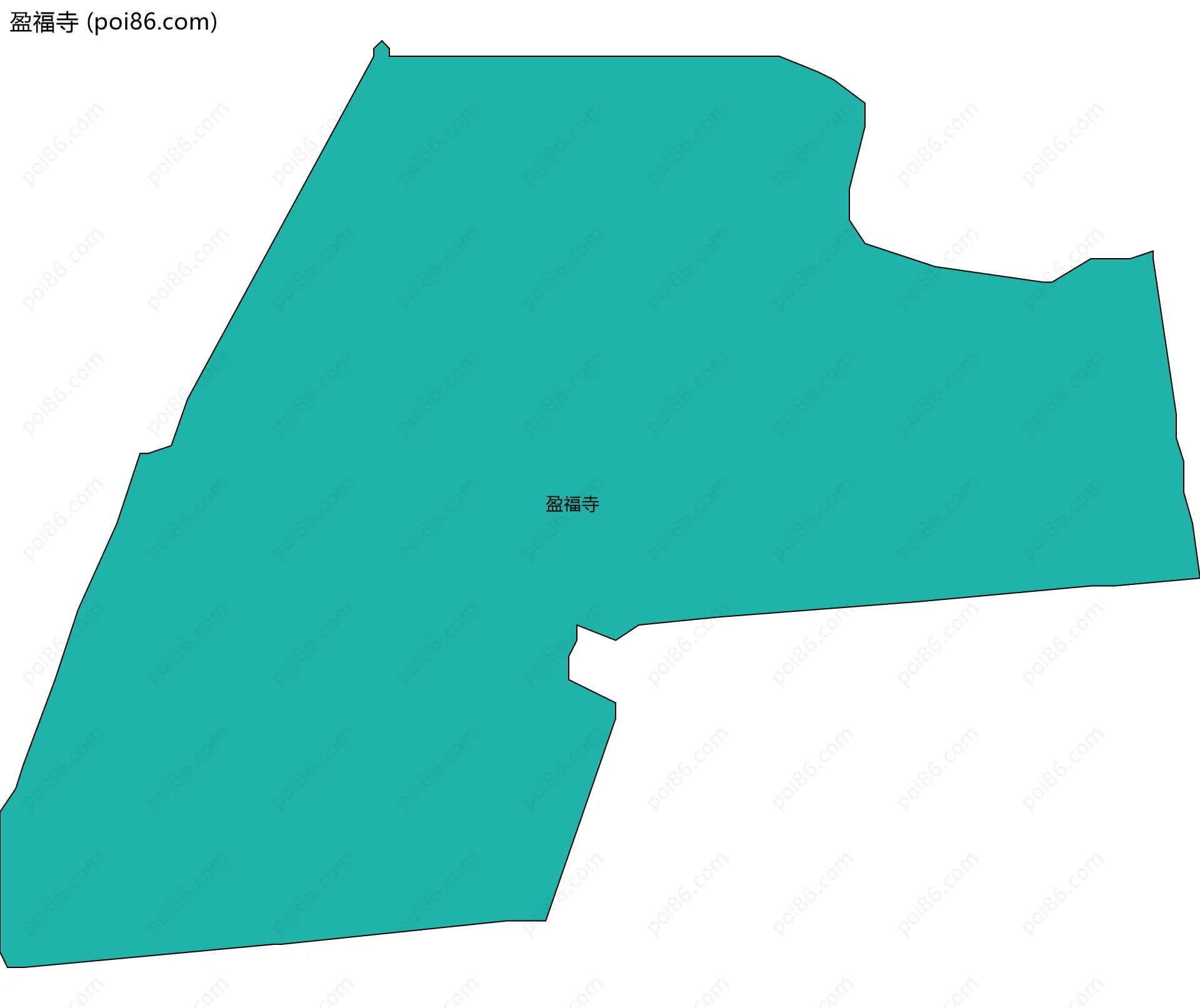盈福寺边界地图