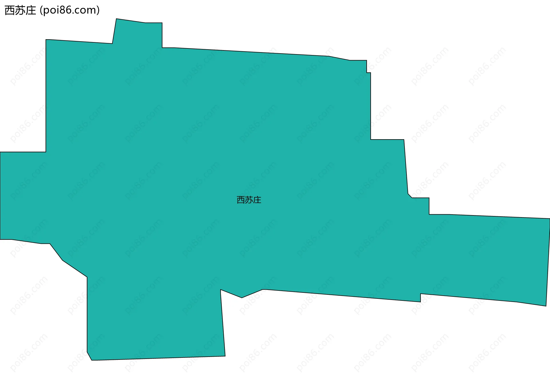 西苏庄边界地图